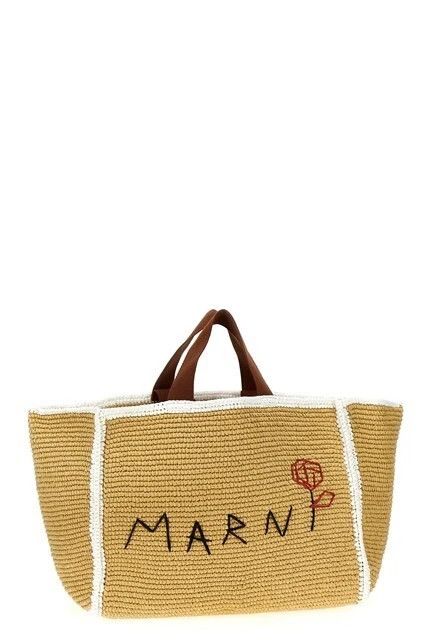 Marni MARNI Natural Viscose Tote Bag New Size ONE SIZE - 3 Thumbnail