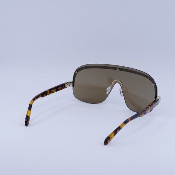 Palm Angels Palm Angels PERI10I KING 6064 Sunglasses Gold/Havana Shield Size ONE SIZE - 11 Thumbnail