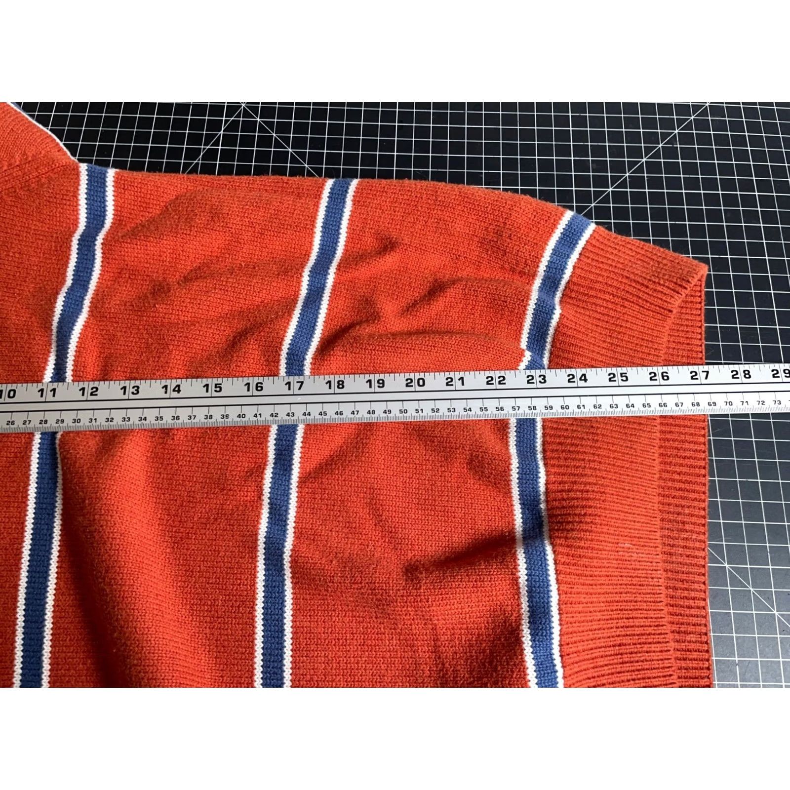 Nautica VINTAGE Nautica Sweater Men XL Orange Striped 100% Cotton Knit Crewneck Y2K VTG MENS Sweater Pullover Crew Neck Raglan? Size US XL / EU 56 / 4 - 6 Thumbnail