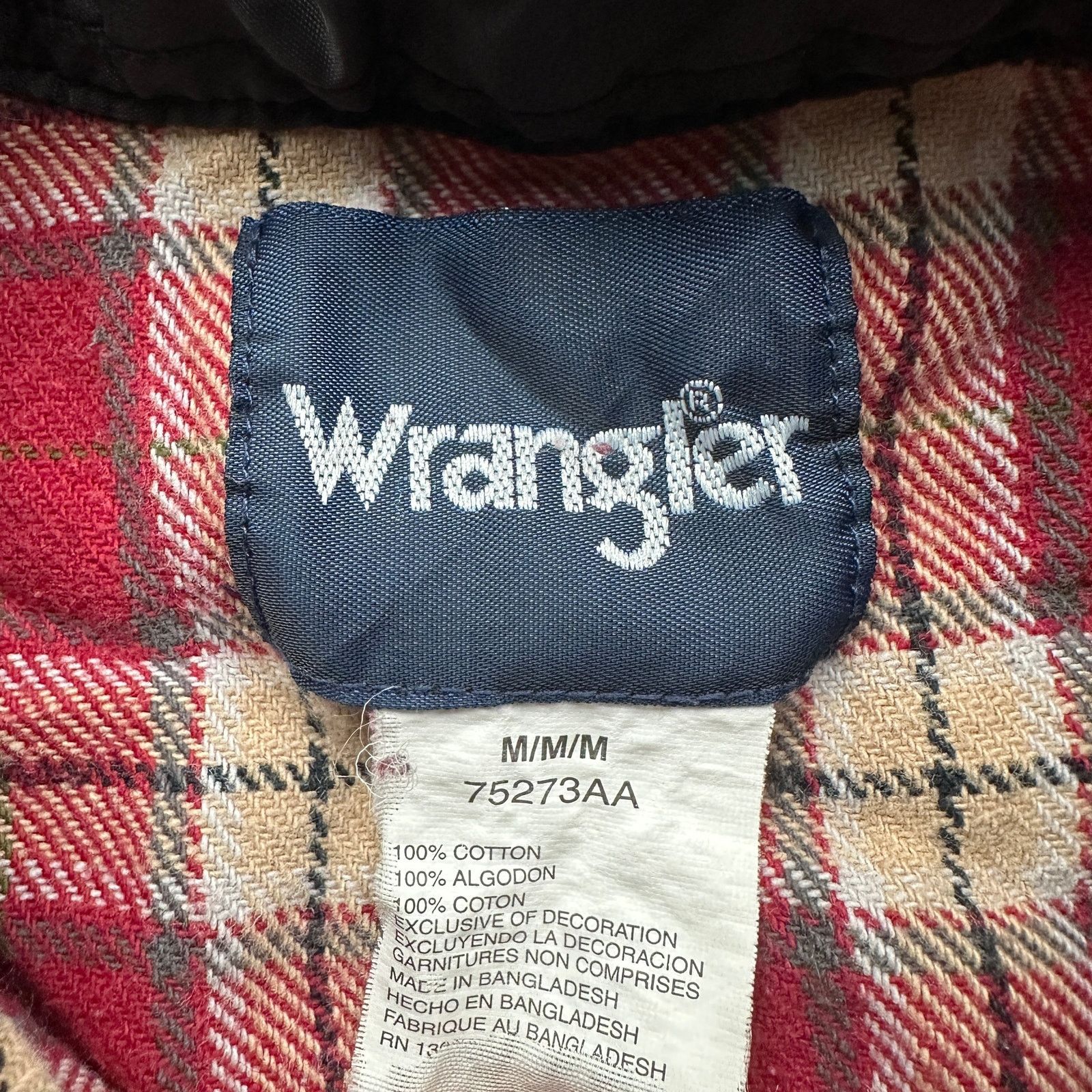 Wrangler Wrangler Flannel Red Plaid Pearl Snap Shirt Mens Medium Size US M / EU 48-50 / 2 - 3 Thumbnail