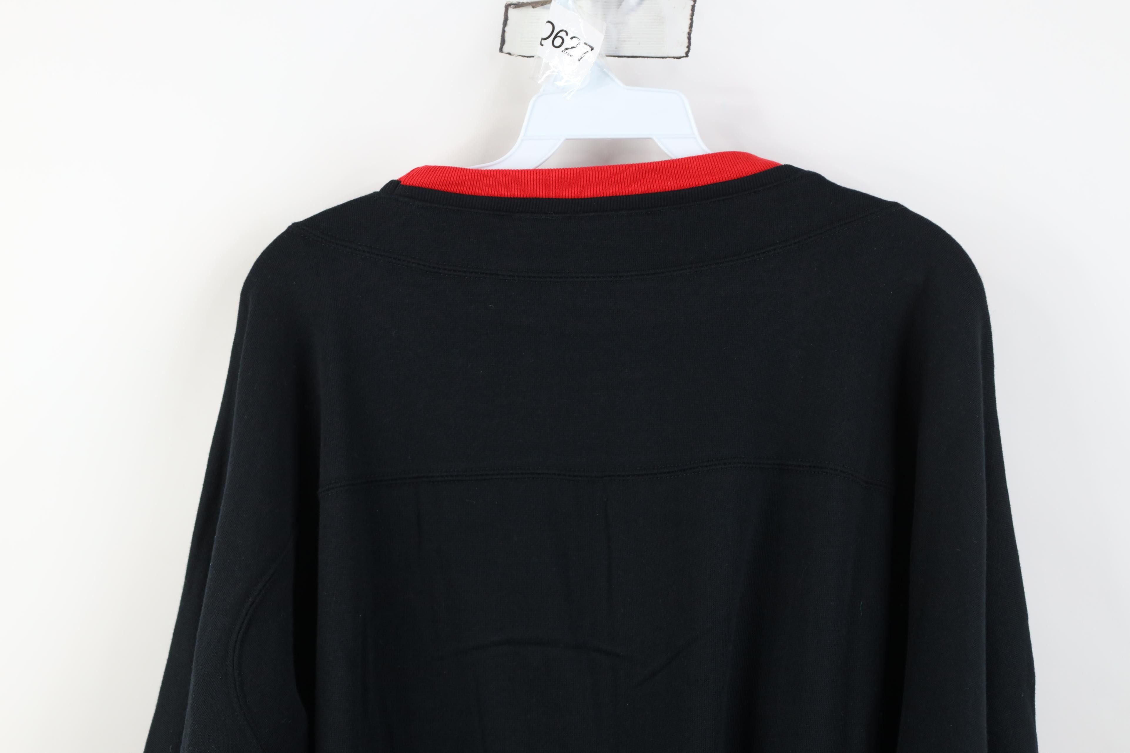 Vintage Deadstock Vintage 90s Streetwear Leather Bullseye Sweatshirt Size US XL / EU 56 / 4 - 14 Thumbnail