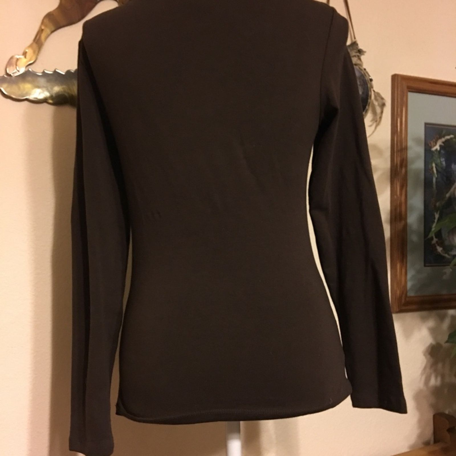 Other Moda International Brown long sleeve top Size S / US 4 / IT 40 - 4 Thumbnail