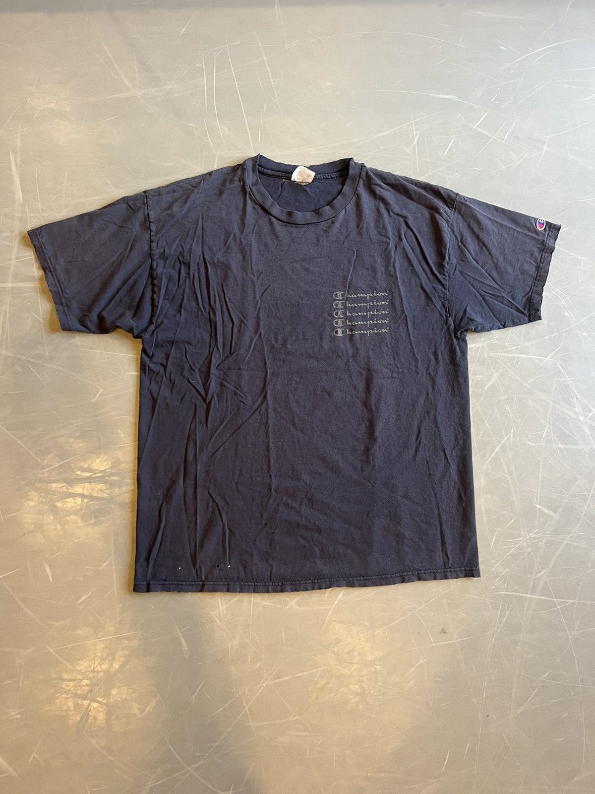 Champion Vintage Champion Logo Stack T-Shirt Size US L / EU 52-54 / 3 - 2 Thumbnail