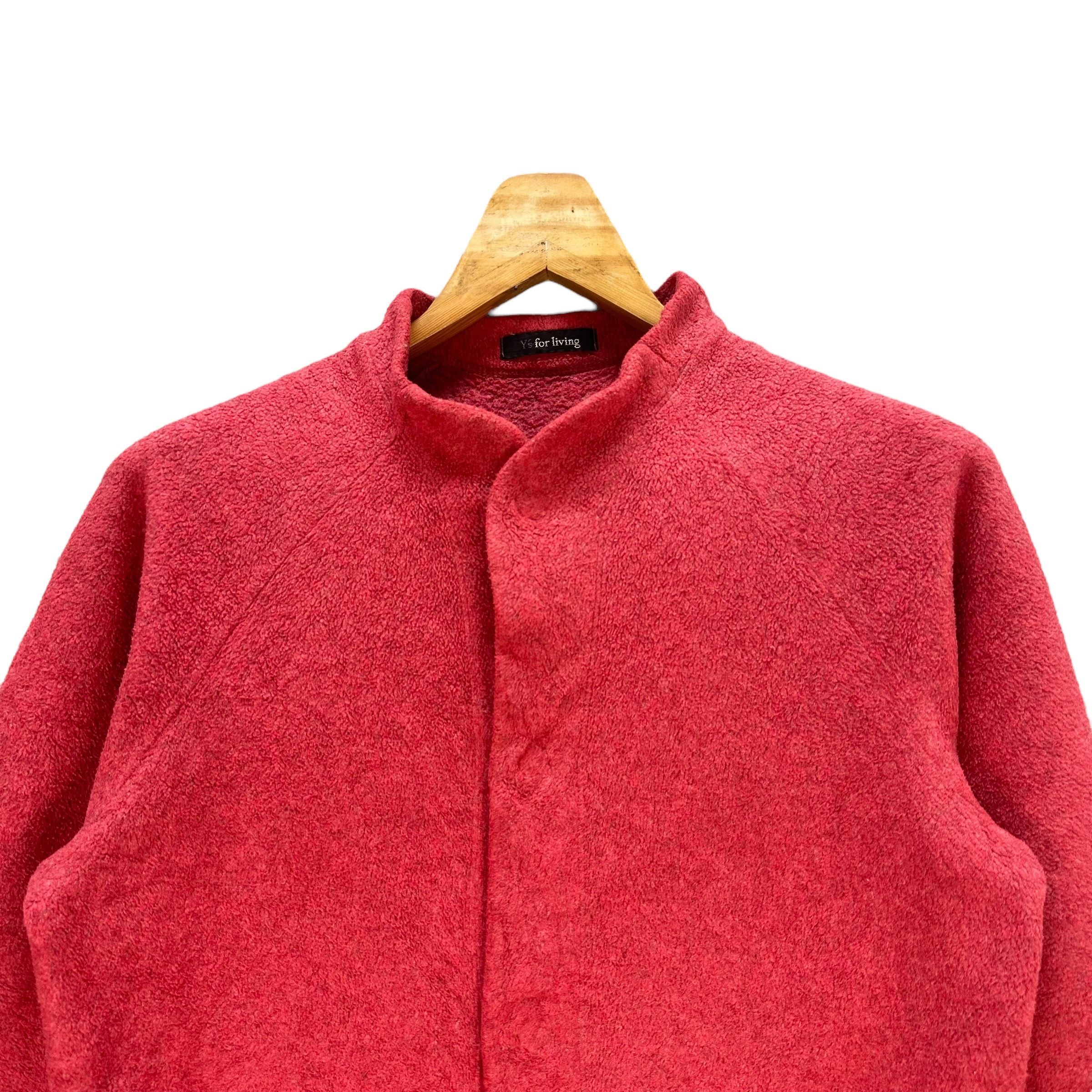 Y's Y's For Living Snap Button Pink Fleece Jacket #A27-0623 Size US S / EU 44-46 / 1 - 2 Thumbnail