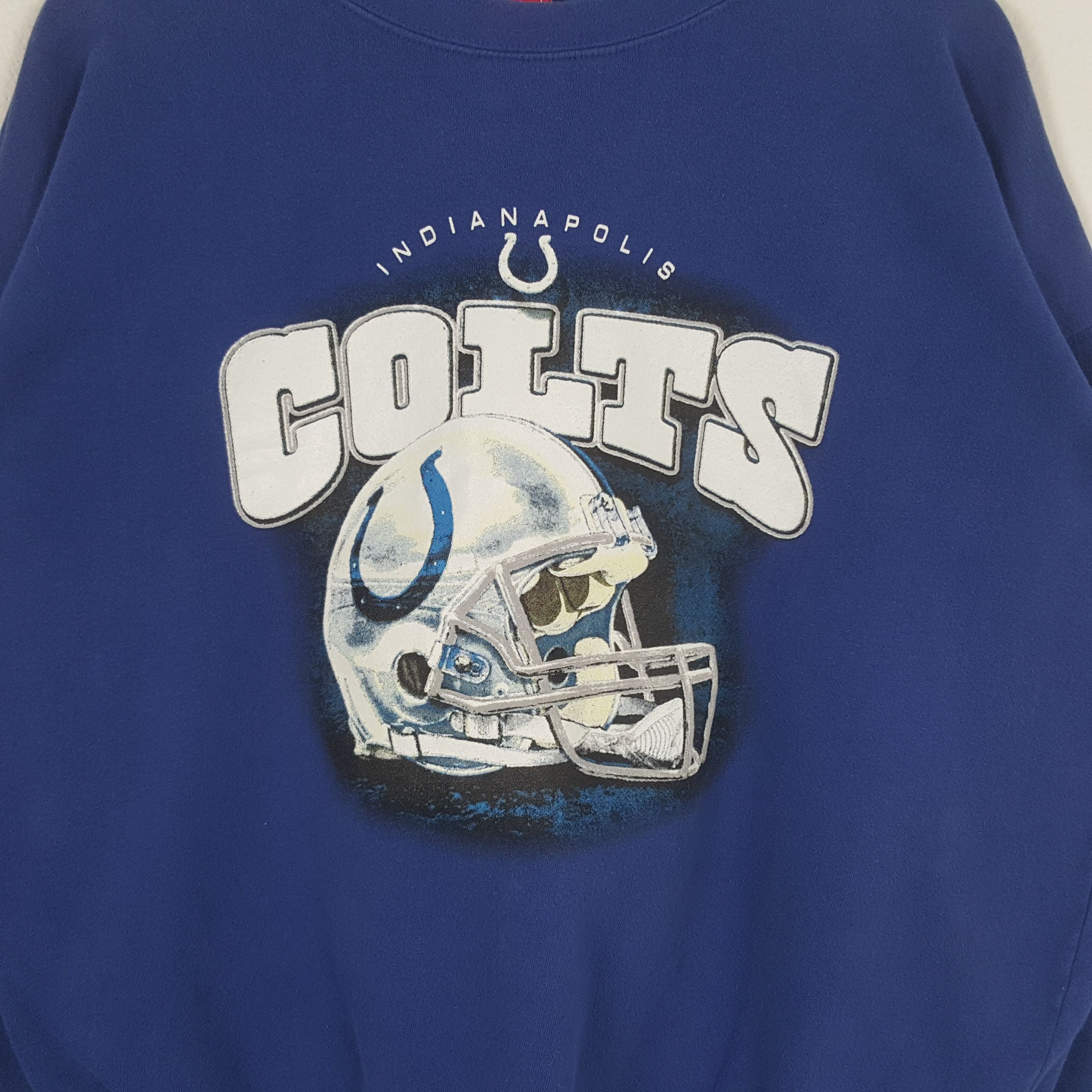 NFL × Vintage Vintage Colts Indianapolis Football Team Sweatshirt C286N1 Size US XXL / EU 58 / 5 - 2 Thumbnail