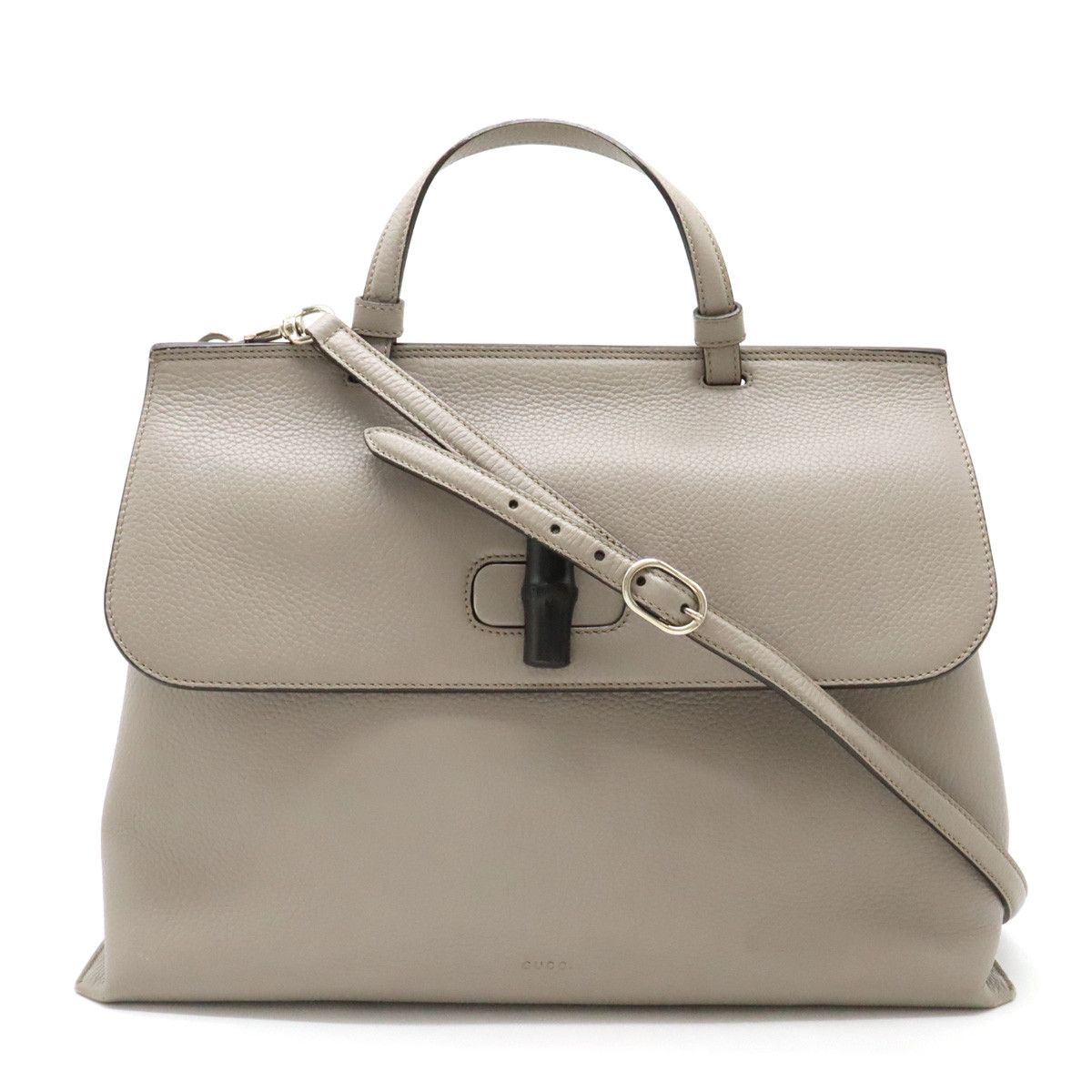 Gucci Gucci Gucci Bamboo Daily Leather Top Handle Bag 2WAY Leather Handbag 370830 in Very Good Condition Size ONE SIZE - 1 Thumbnail