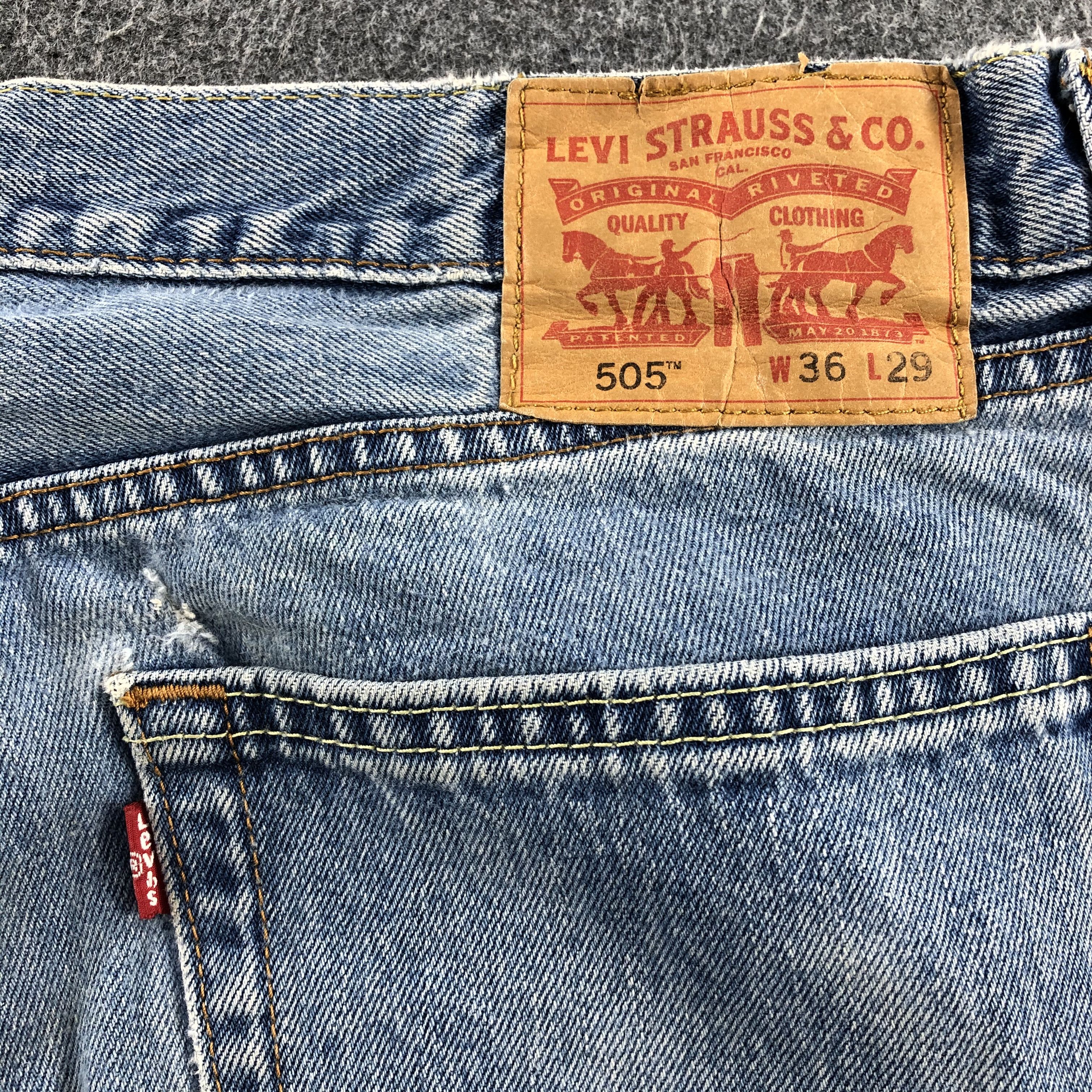 Levi's Vintage Light Wash Levis 505 Jeans-J1234 Size US 36 / EU 52 - 5 Thumbnail