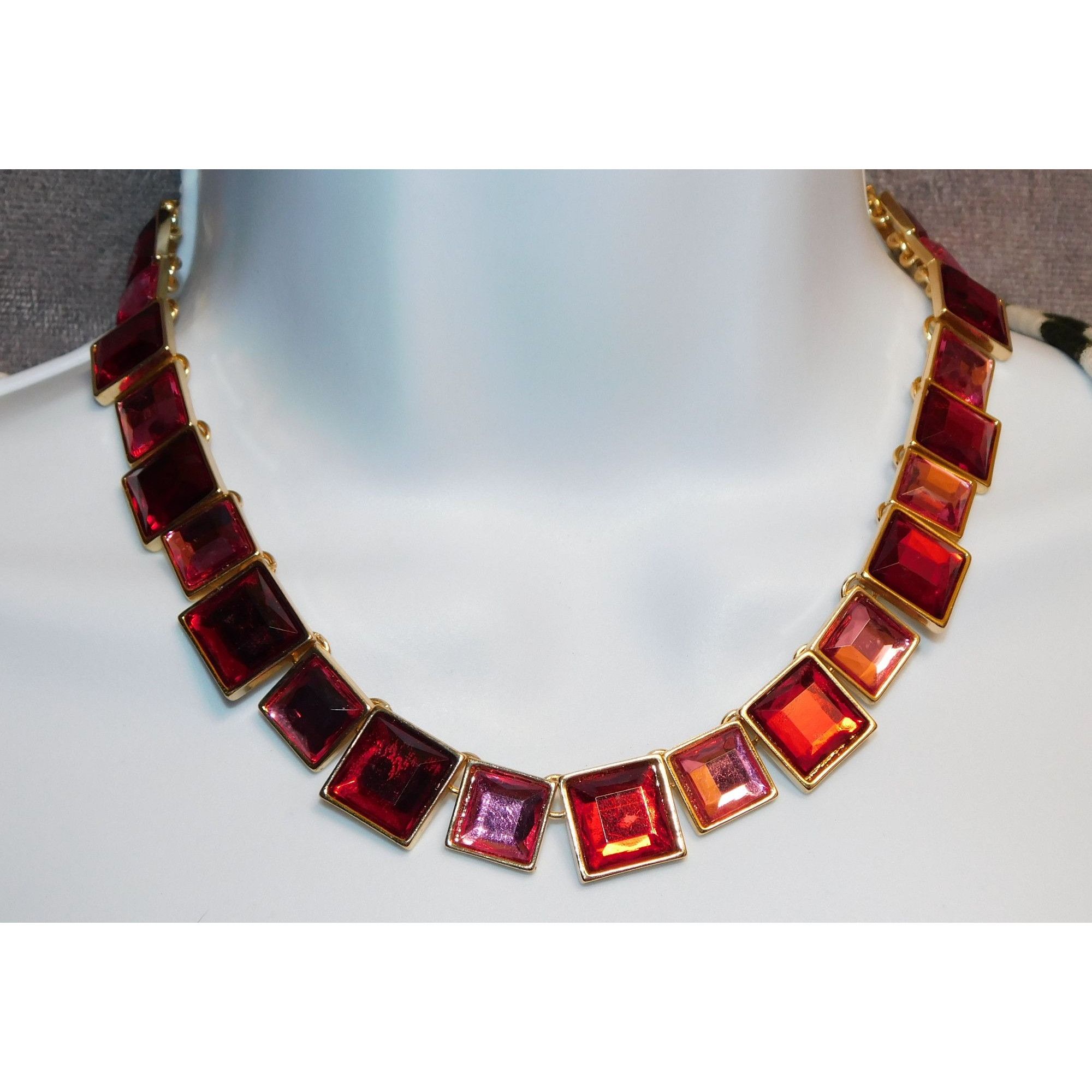 Other Charming Charlie Pink And Red Tile Necklace Size ONE SIZE - 3 Thumbnail