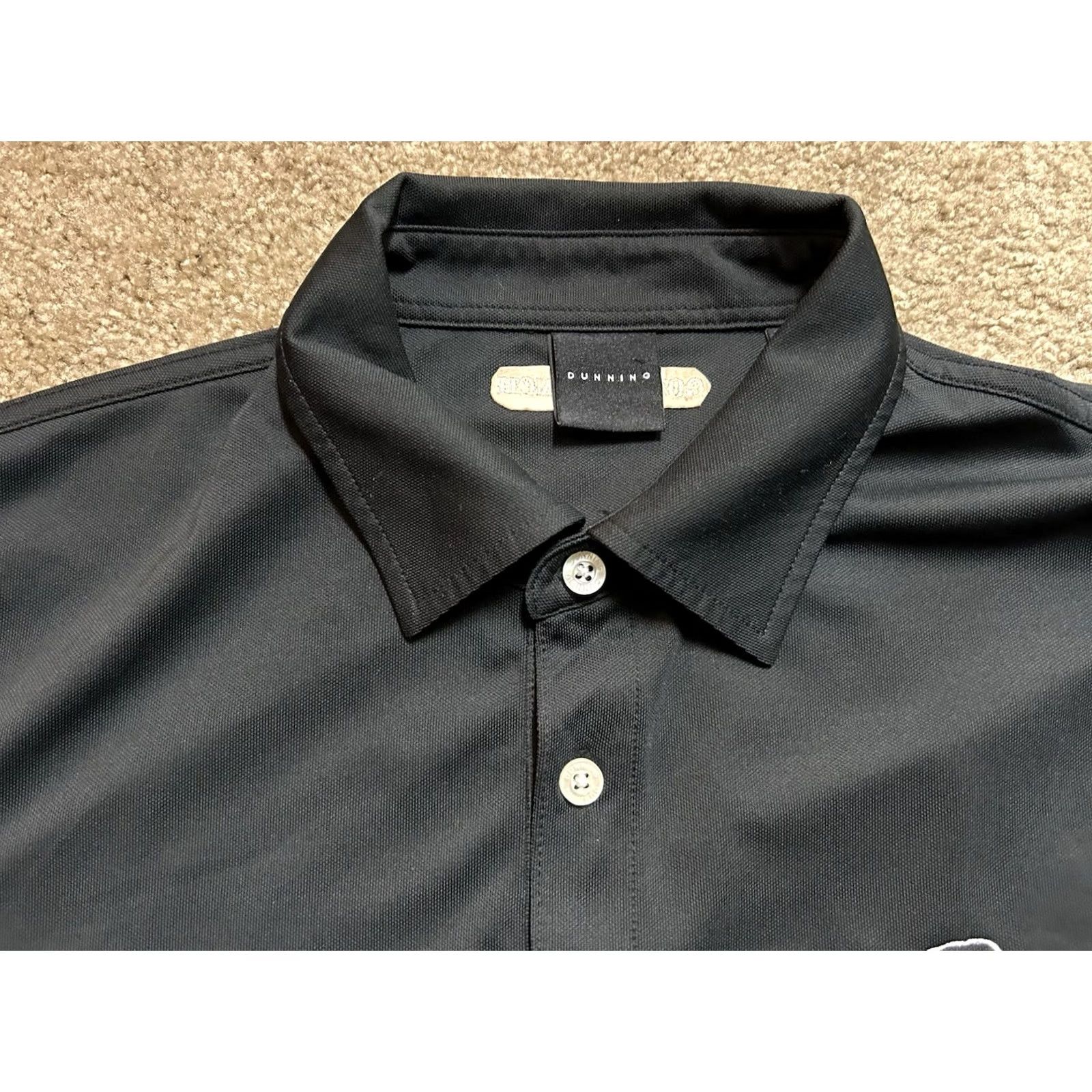 Vintage VINTAGE? Gozzer Lake And Golf Club Dunning Polo Short Sleeve Black M Men Shirt Golf Spellout Size US M / EU 48-50 / 2 - 5 Thumbnail