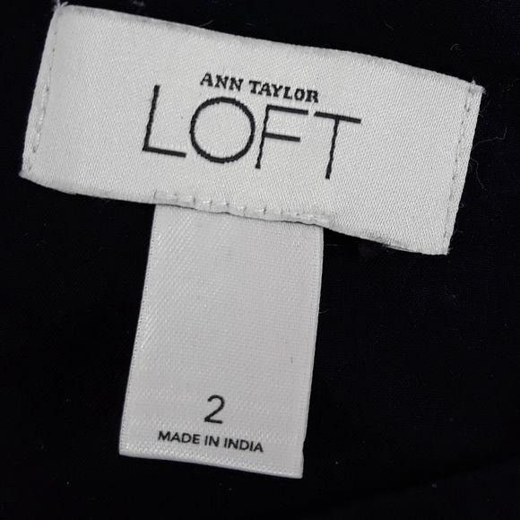 Loft Retro 60's Sweetheart Halter Dress Sz 2 Black Embroidered Ap Size XS / US 0-2 / IT 36-38 - 2 Thumbnail