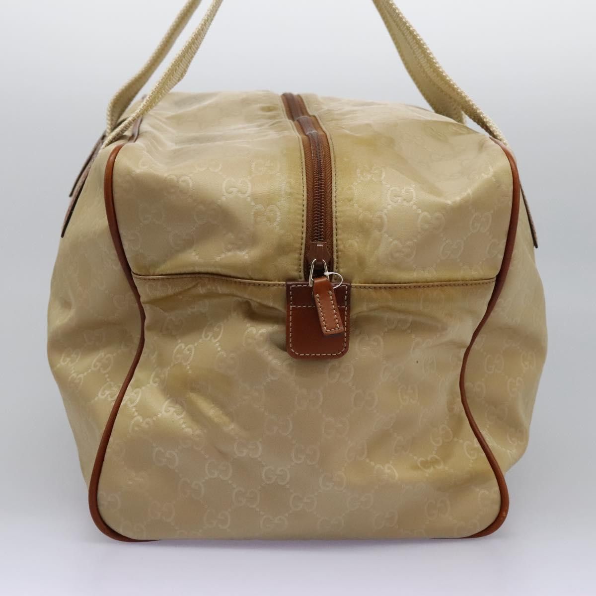 Gucci GUCCI GG Canvas Boston Bag Nylon Beige Size ONE SIZE - 4 Thumbnail