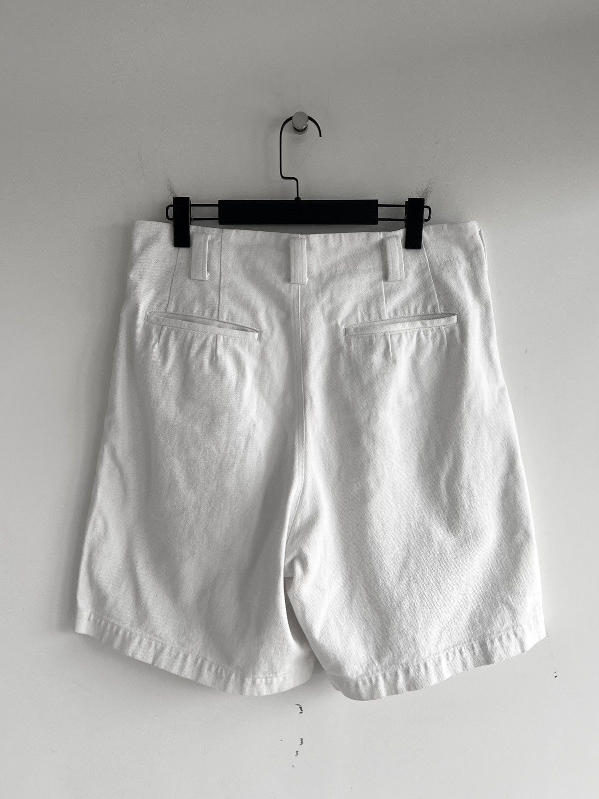 Yohji Yamamoto Yohji Yamamoto Pour Homme - Cotton/Twill 2 Tuck Short Pants Size US 30 / EU 46 - 2 Thumbnail