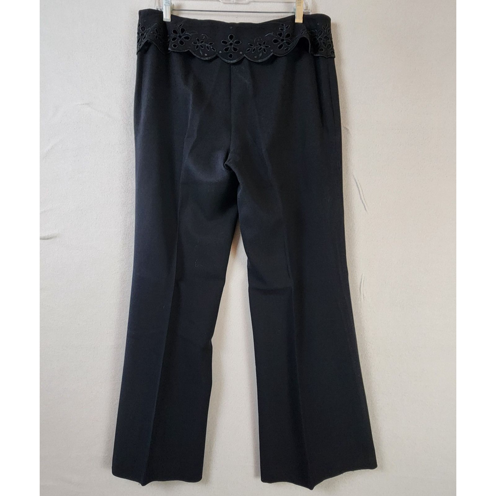 Escada Escada Scalloped Pant Suit Women Sz 12 Wool Black Embroidery Size XL / US 12-14 / IT 48-50 - 5 Thumbnail