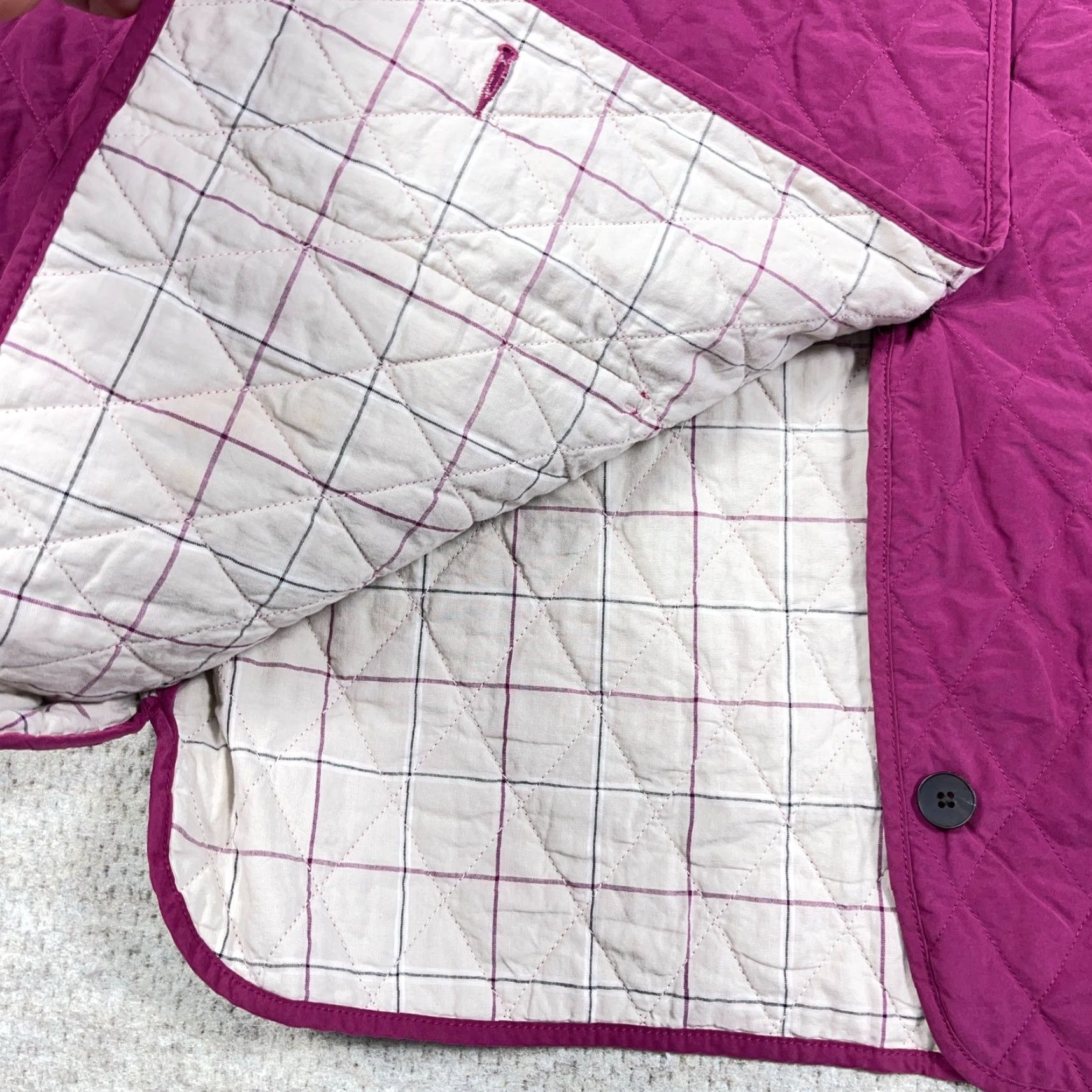 Vintage VINTAGE L.L. Bean Jacket Women XL Pink Quilted Lined Button Up 90s Chore Outwear Size XL / US 12-14 / IT 48-50 - 3 Thumbnail