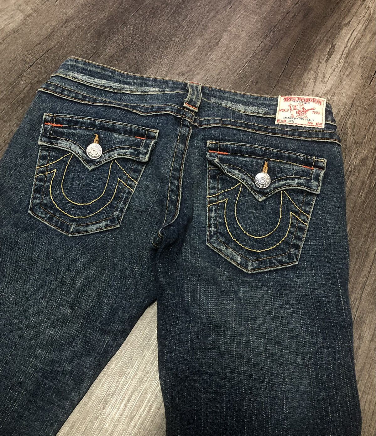 Japanese Brand TRUE RELIGION FLARED JEANS Size 30" / US 8 / IT 44 - 10 Thumbnail