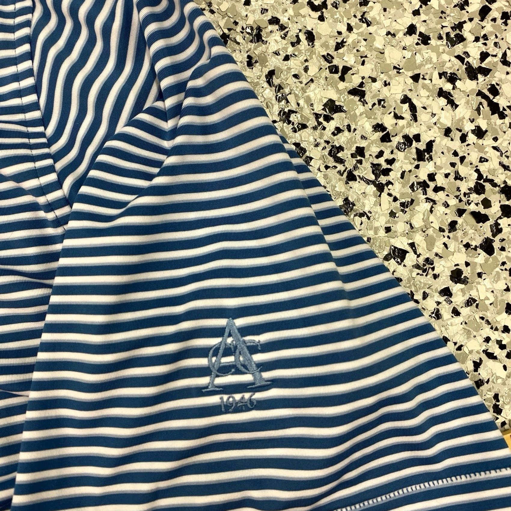 Peter Millar Peter Millar Polo Shirt Mens Large Blue Striped Summer Comfort Golf Size US L / EU 52-54 / 3 - 5 Thumbnail
