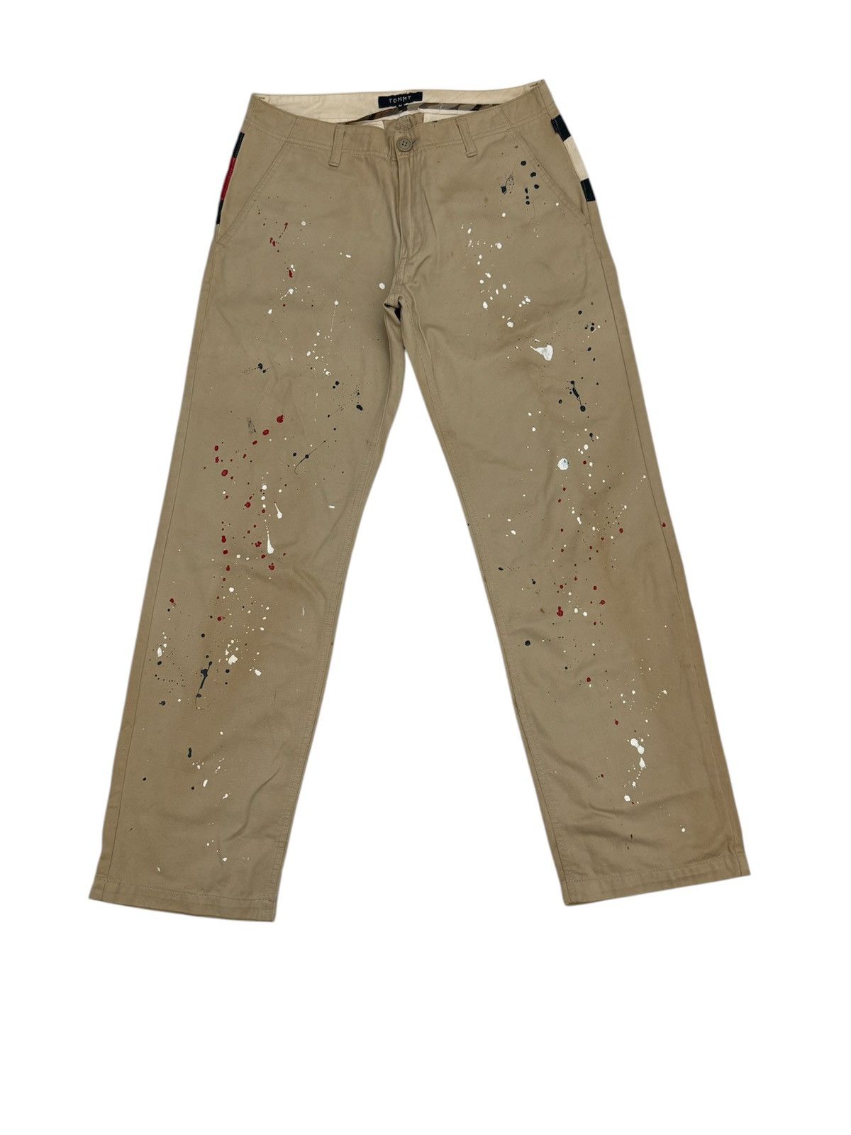 Tommy Hilfiger “Dress Smart, Waste Less” Tommy Utility Paint Splatter Style Size US 33 - 1 Thumbnail