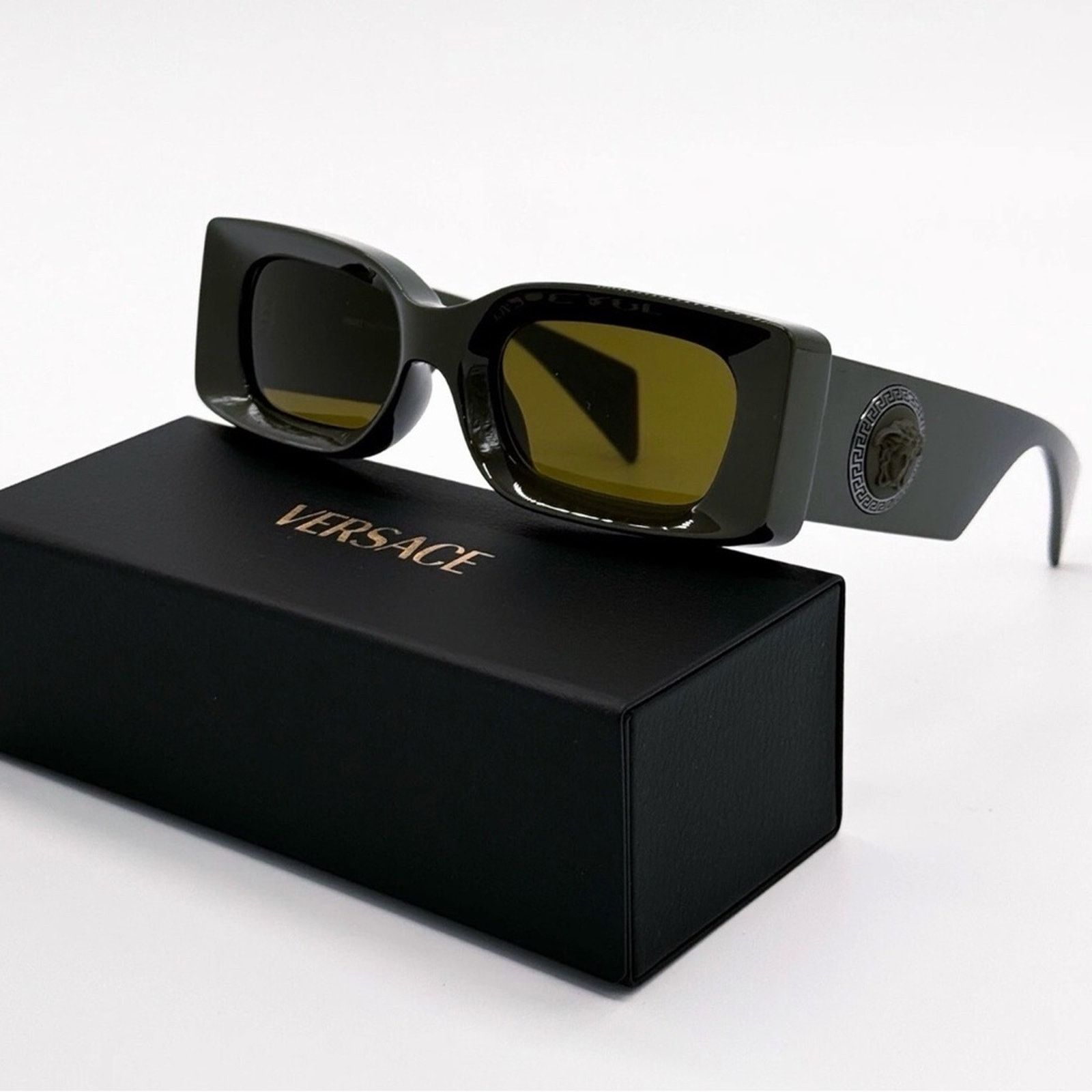 Versace New Versace VE4474U 549173 Olive Sunglasses Unisex Authentic Size ONE SIZE - 1 Thumbnail