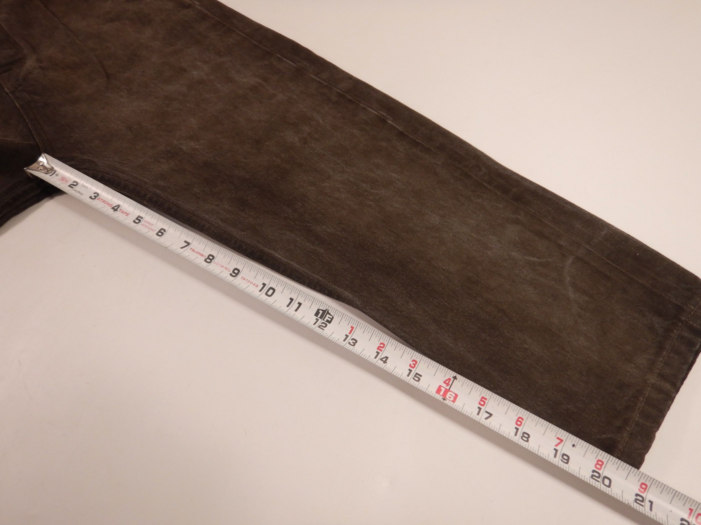 Rick Owens Drkshdw Rick Owens DRKSHDW F/W 15 Sphinx Cut Denim Selvedge Jeans Size US 26 / EU 42 - 13 Thumbnail
