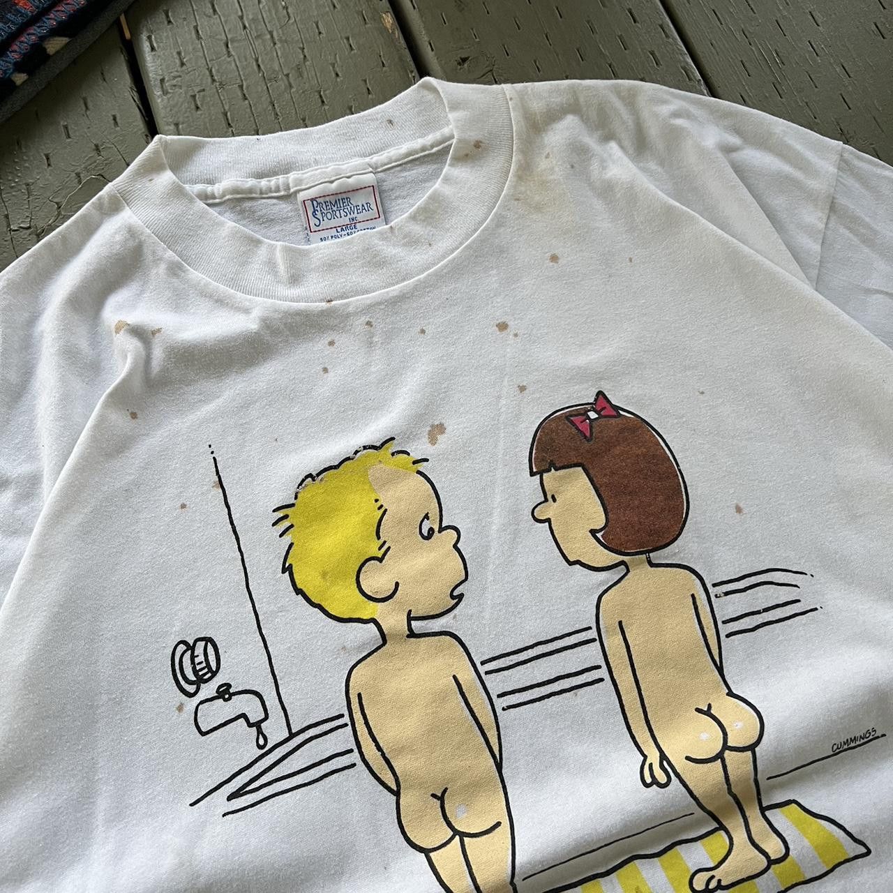 Vintage Vintage 90's Funny Sex Shirt Size US L / EU 52-54 / 3 - 4 Thumbnail