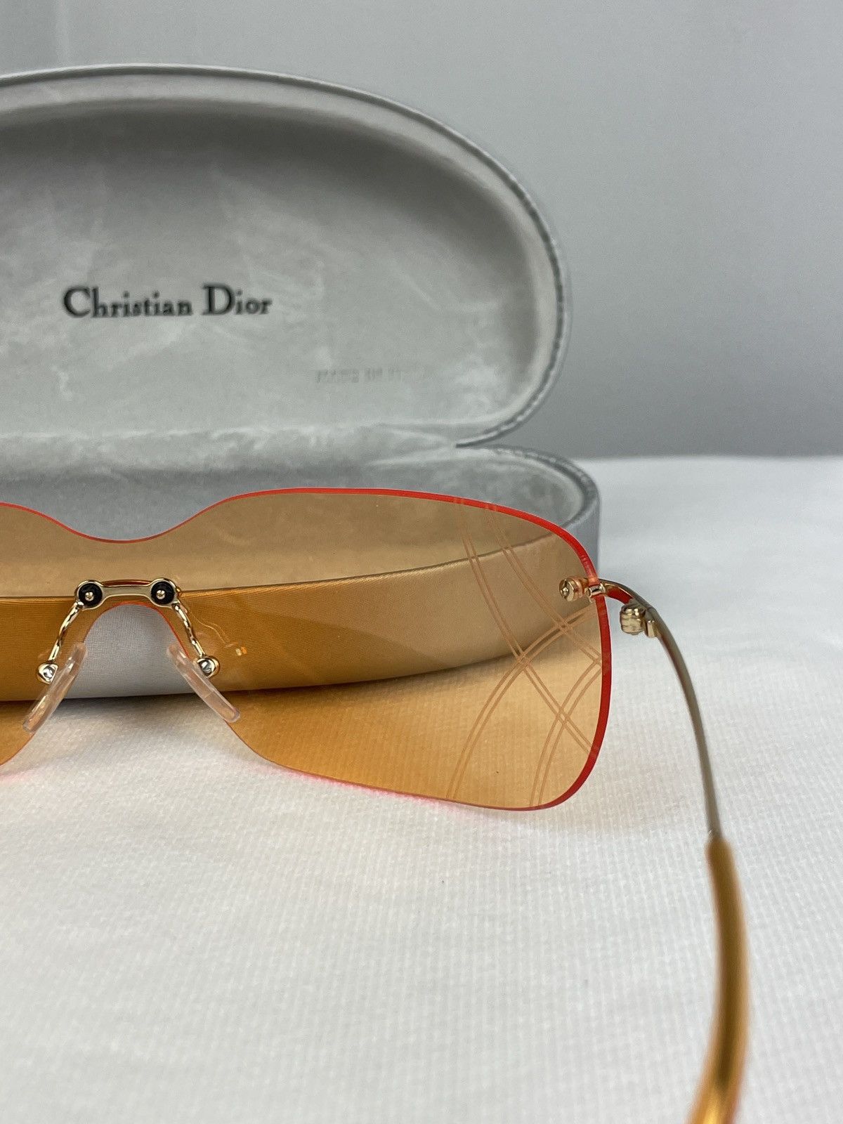 Christian Dior Monsieur Vintage Y2K Christian Dior Bowling Sunglasses With Case Size ONE SIZE - 9 Thumbnail