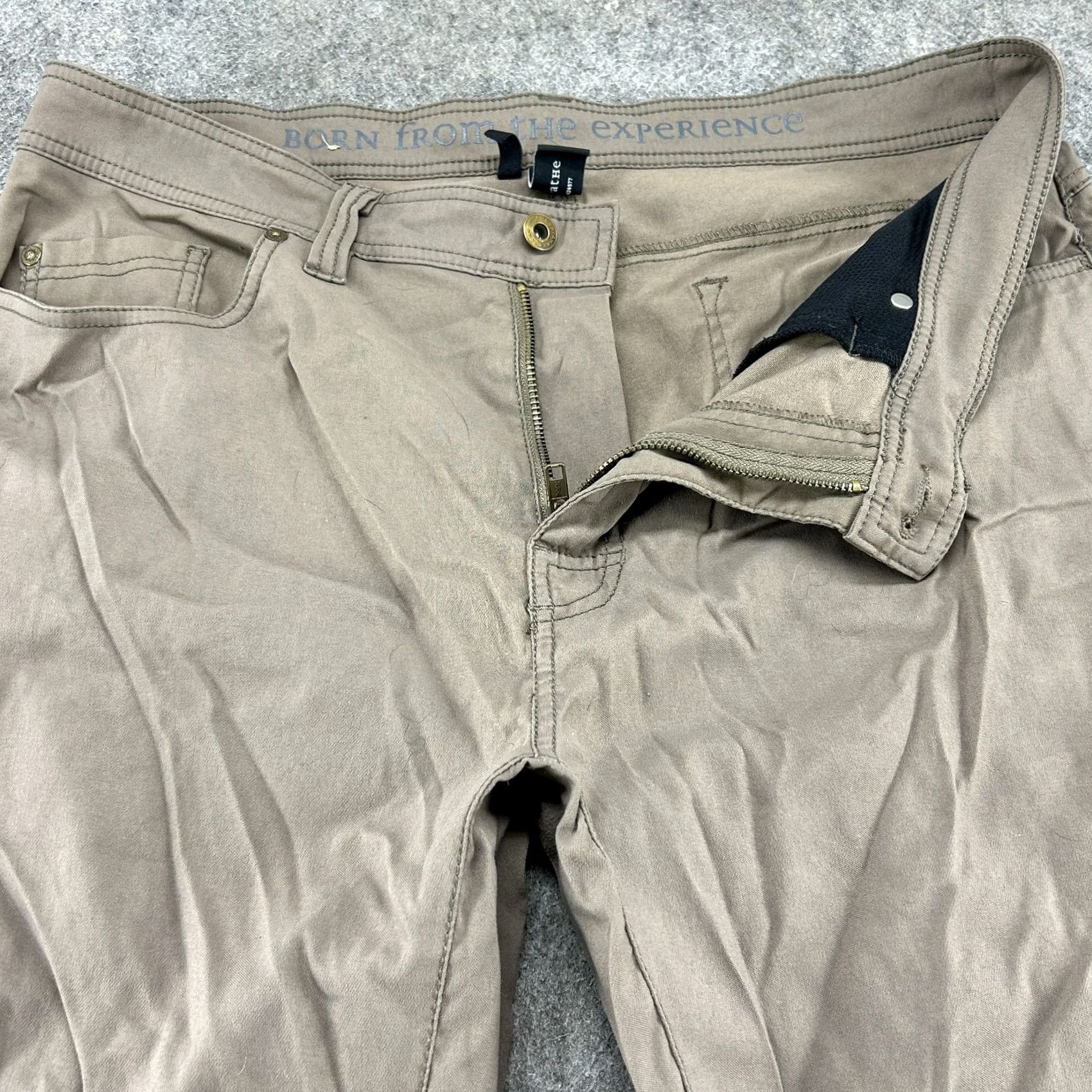 Prana prAna Pants Mens 36x30 Brown Slim Fit Straight Outdoor Hiking Stretch Cotton Denim 5-Pocket Chino Seasonal Men Size US 36 / EU 52 - 2 Thumbnail