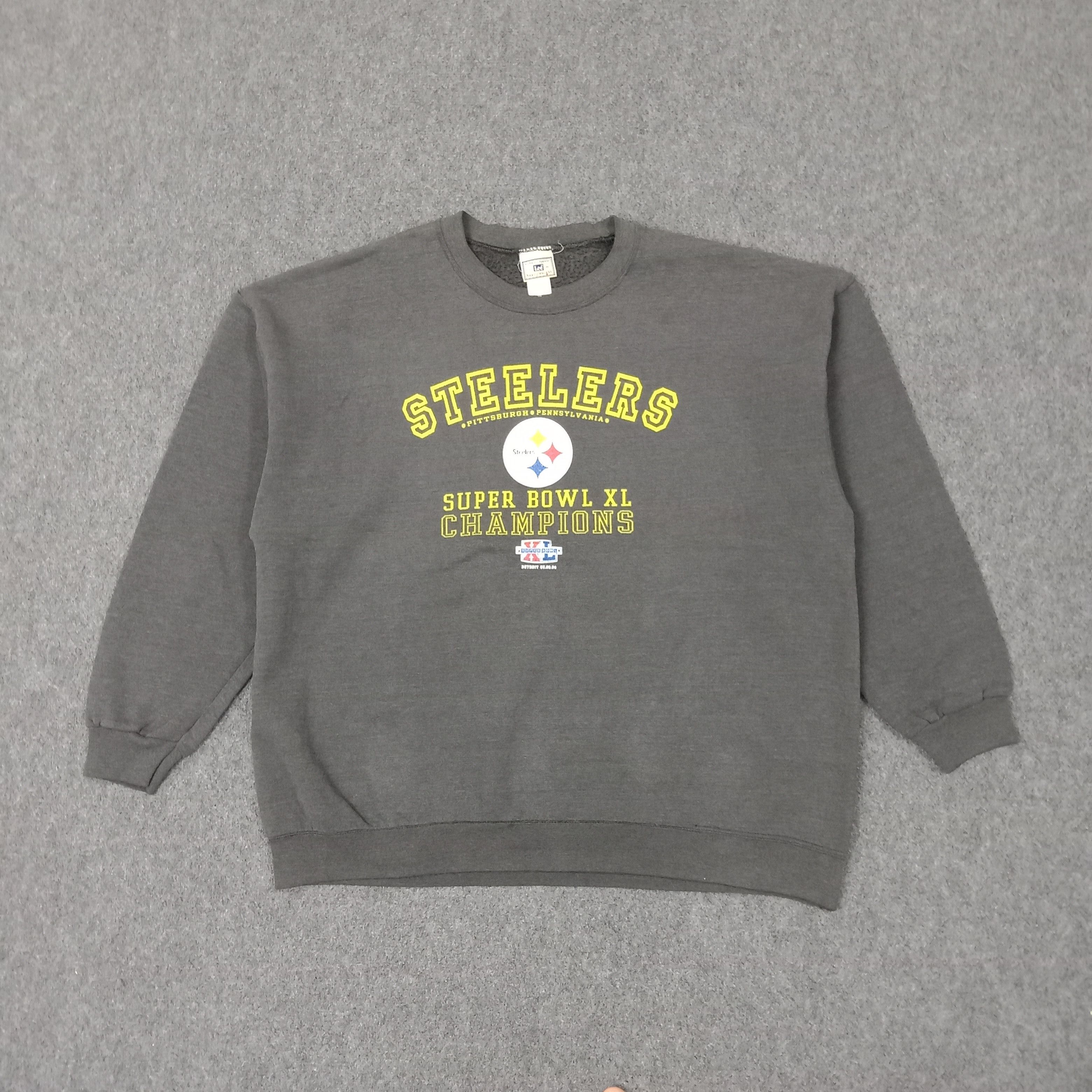 Lee Steelers Super Bowl XL Champions Sweatshirt C251N6 Size US XXL / EU 58 / 5 - 1 Thumbnail