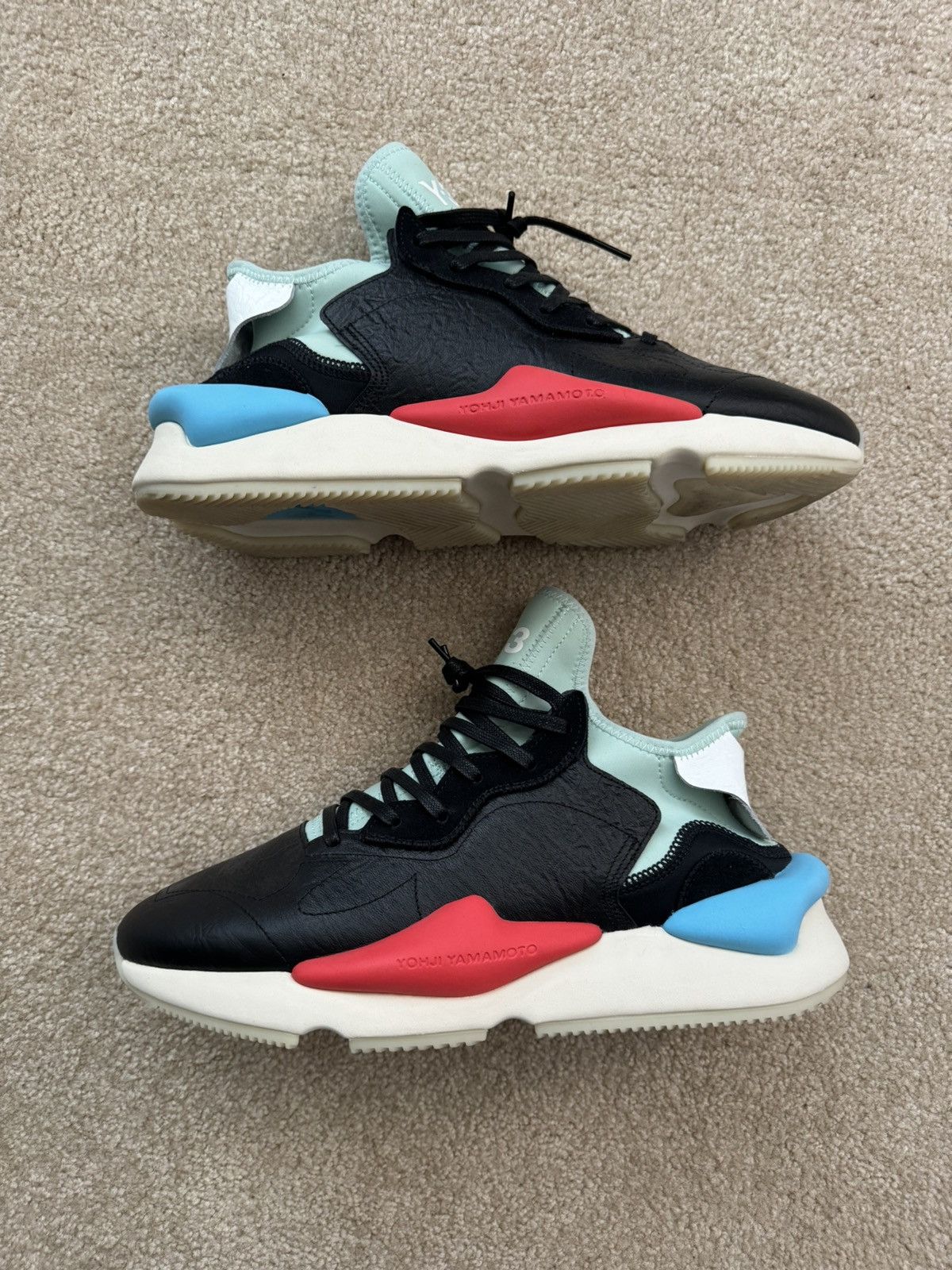 image of Adidas Y-3 Kaiwa Shoes in Black, Men's (Size 11)