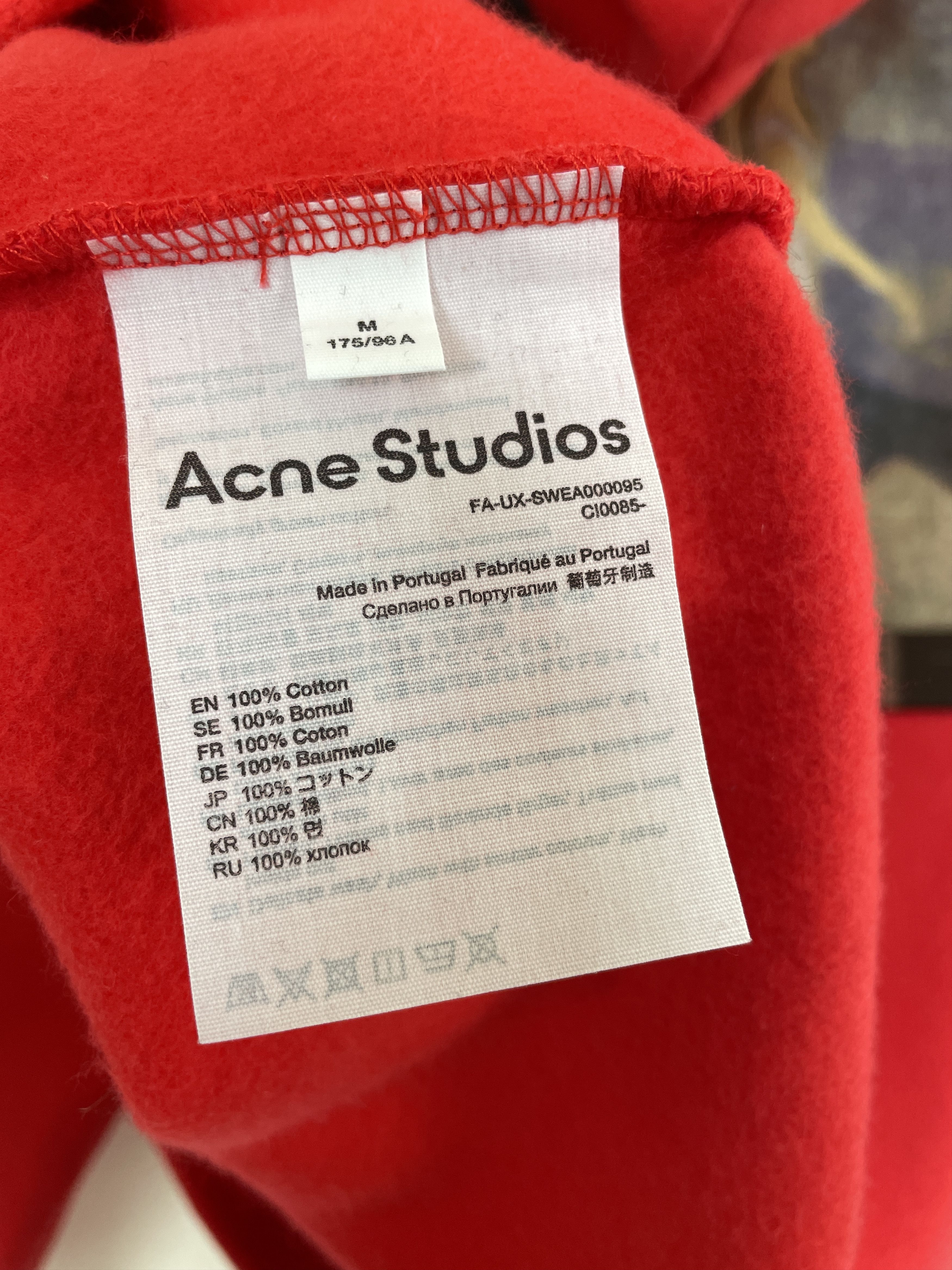 Acne Studios Acne Studios Edvard Munch “Separation” Hoodie Red, Size M Size US M / EU 48-50 / 2 - 10 Thumbnail