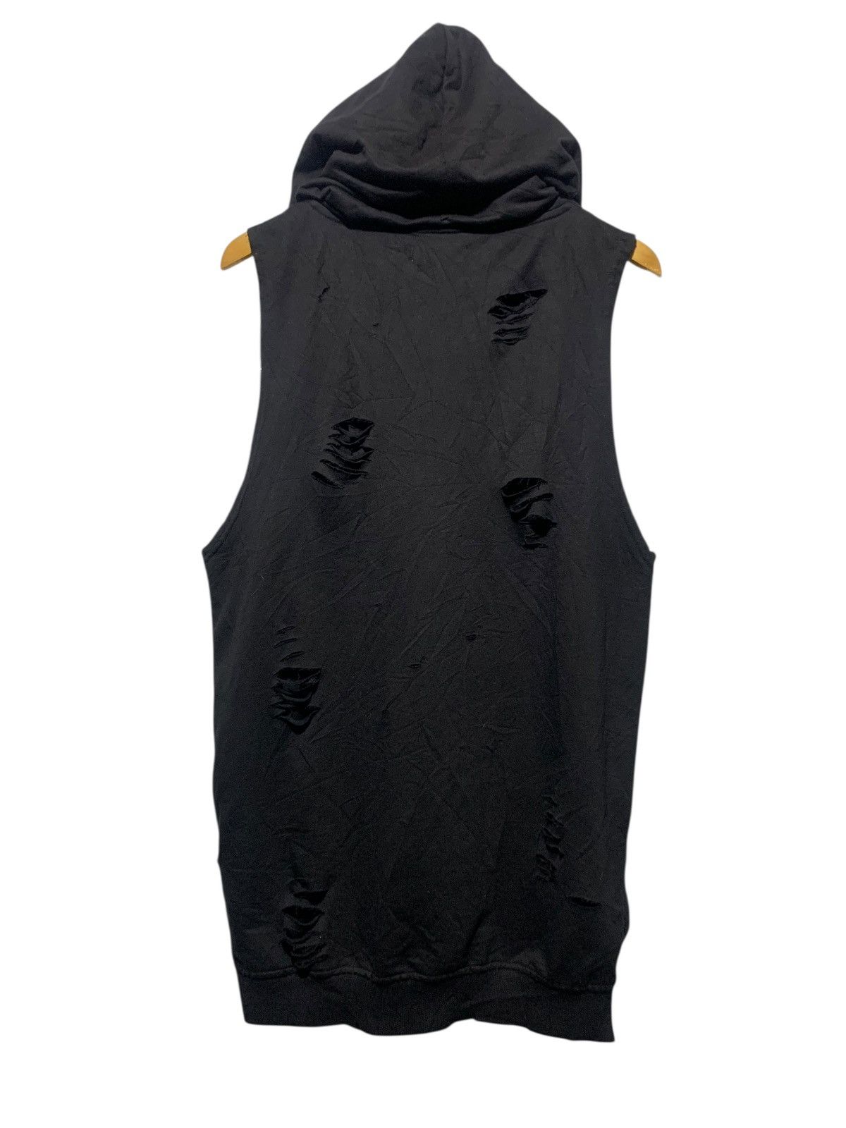 20471120 2000s Rings gothic distressed sleeveless hoodie Size US L / EU 52-54 / 3 - 9 Thumbnail