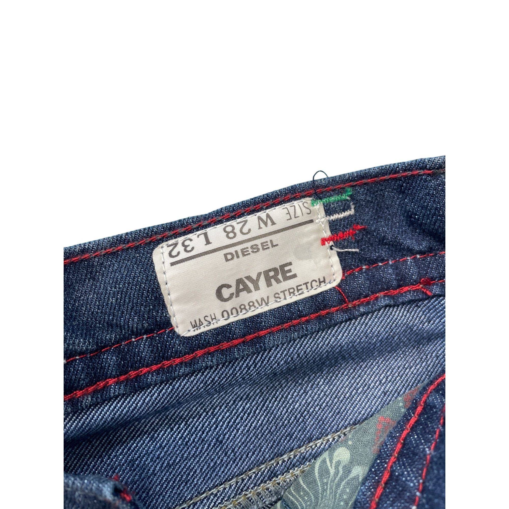 Diesel Diesel Cayre Womans Y2K Blue Wide Leg Stretch Jeans Size 28/ Size 28" / US 6 / IT 42 - 6 Thumbnail
