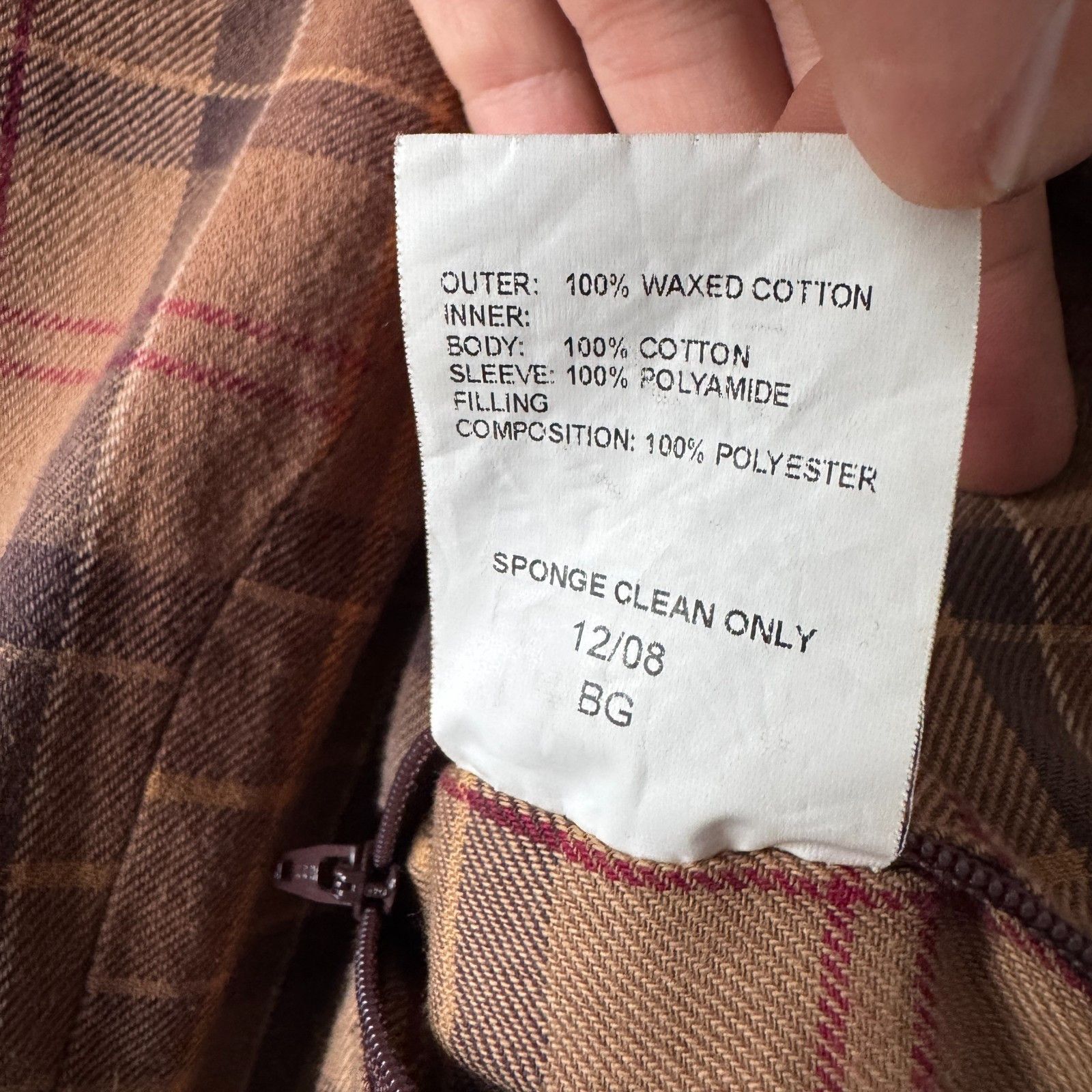 Barbour Barbour International Tartan Wax Biker Jacket Vintage Size M / US 6-8 / IT 42-44 - 16 Thumbnail