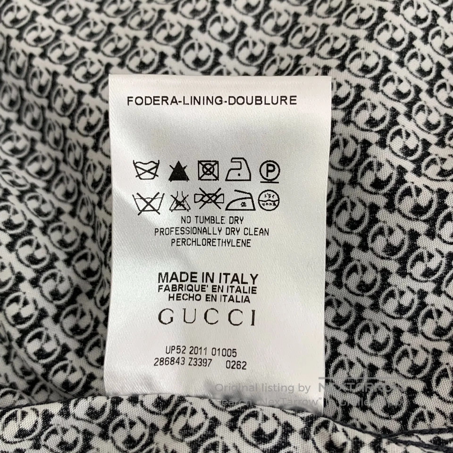 Gucci Guicci Size 41 Black and White Color Block Pattern Printed Size US S / EU 44-46 / 1 - 9 Thumbnail