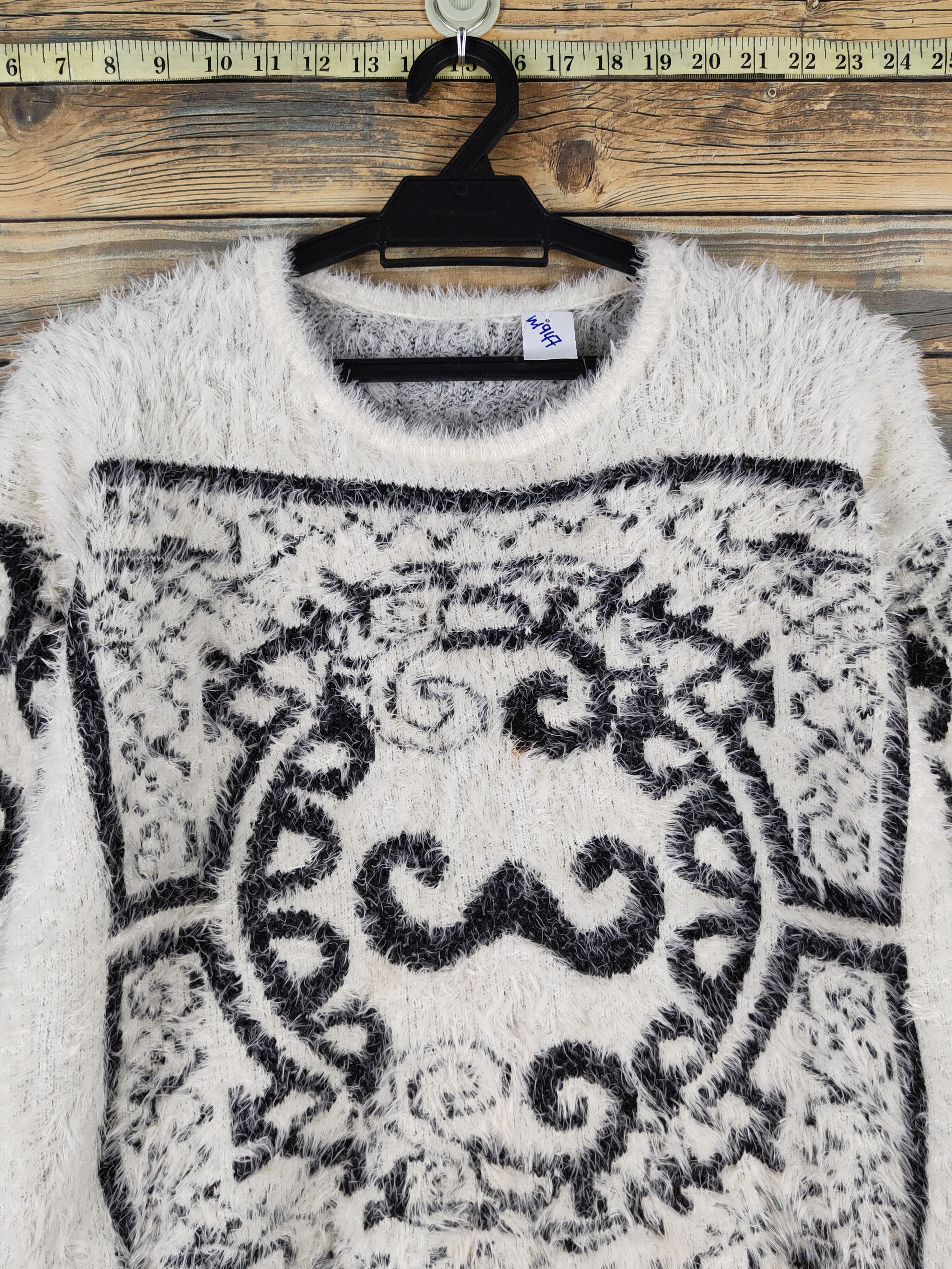 Japanese Brand Japanese Brand Ivory Shag Shaggy Fur Mohair Knitwear #W1947 Size S / US 4 / IT 40 - 2 Thumbnail