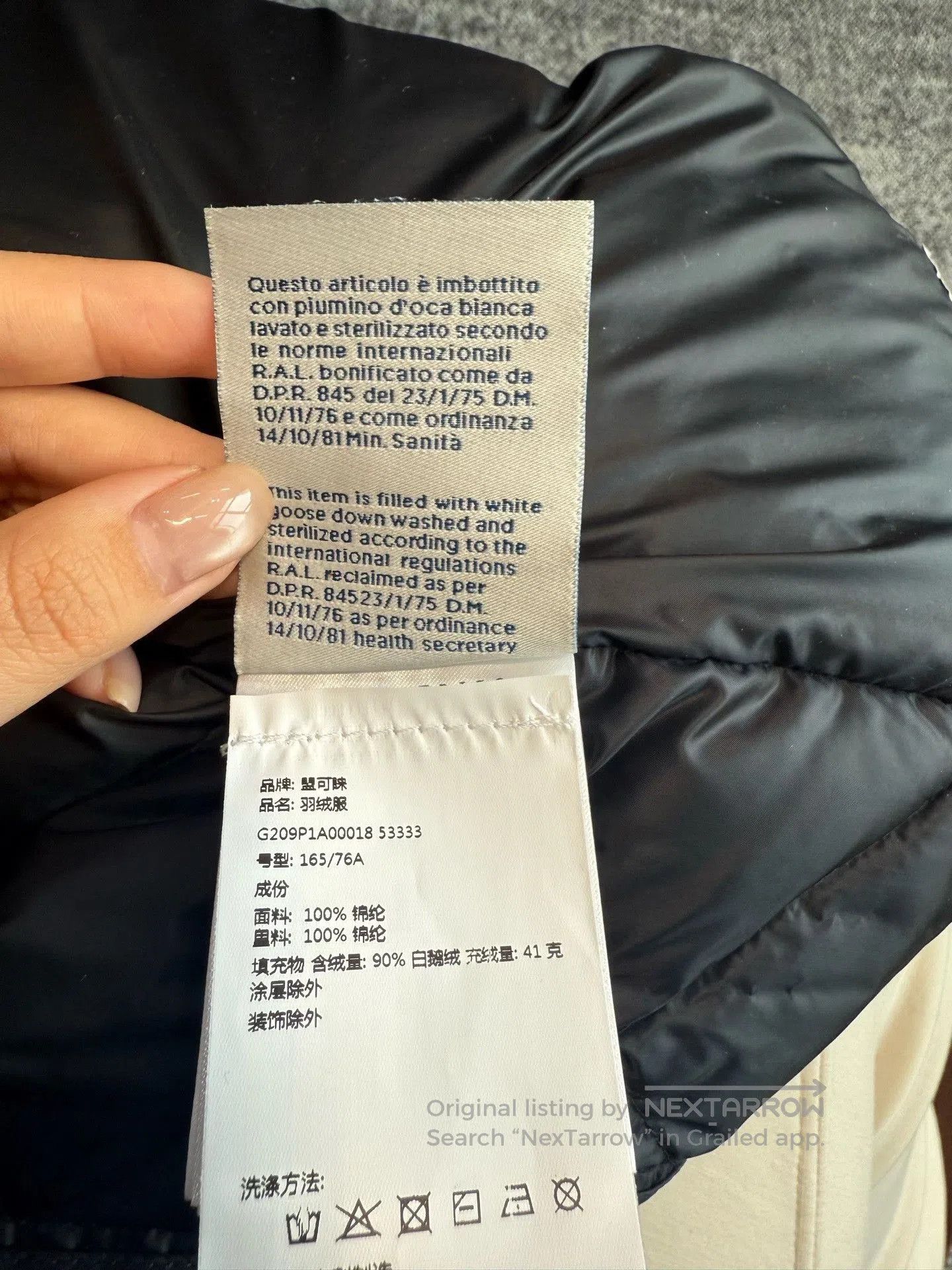 Moncler Moncler Classic Black Down Jacket. Size XS / US 0-2 / IT 36-38 - 5 Thumbnail