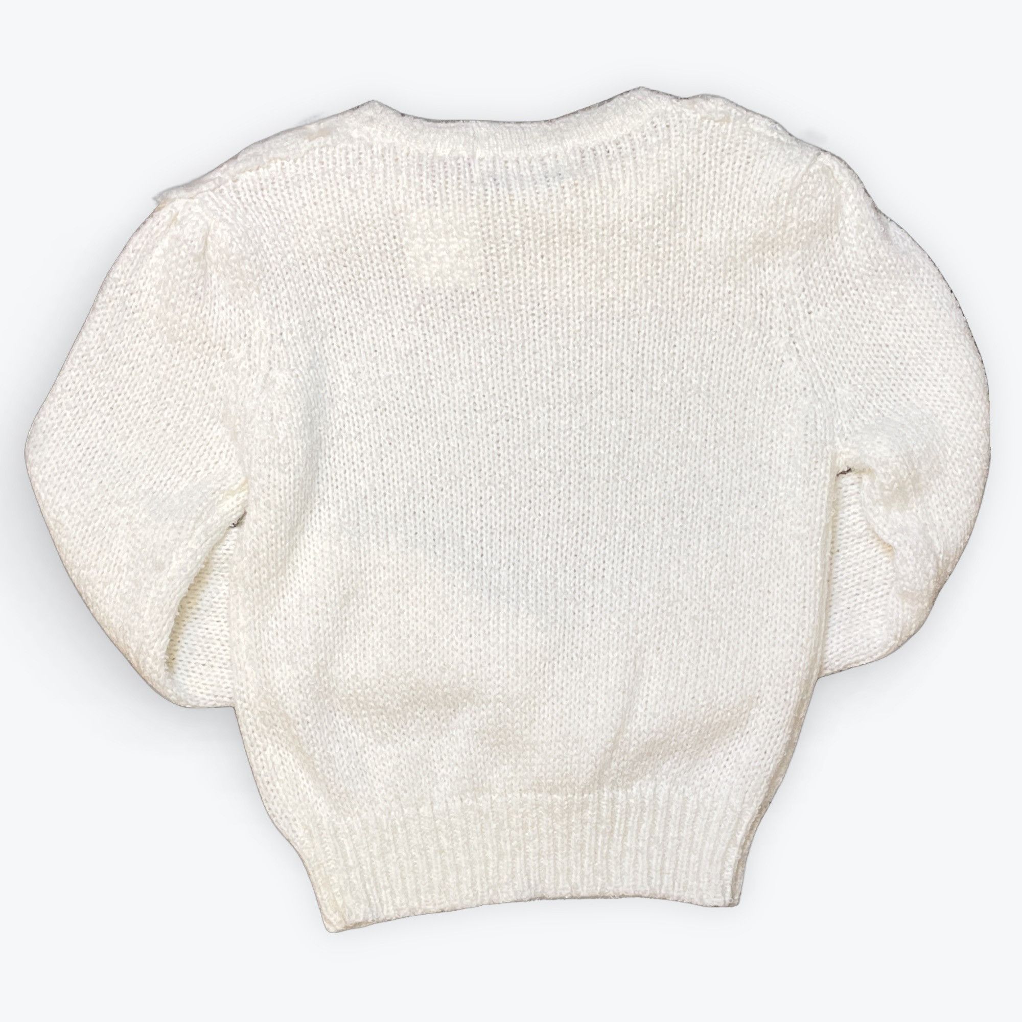 Vintage XL - Vintage Promptly Knit White Sweater Size XL / US 12-14 / IT 48-50 - 2 Thumbnail