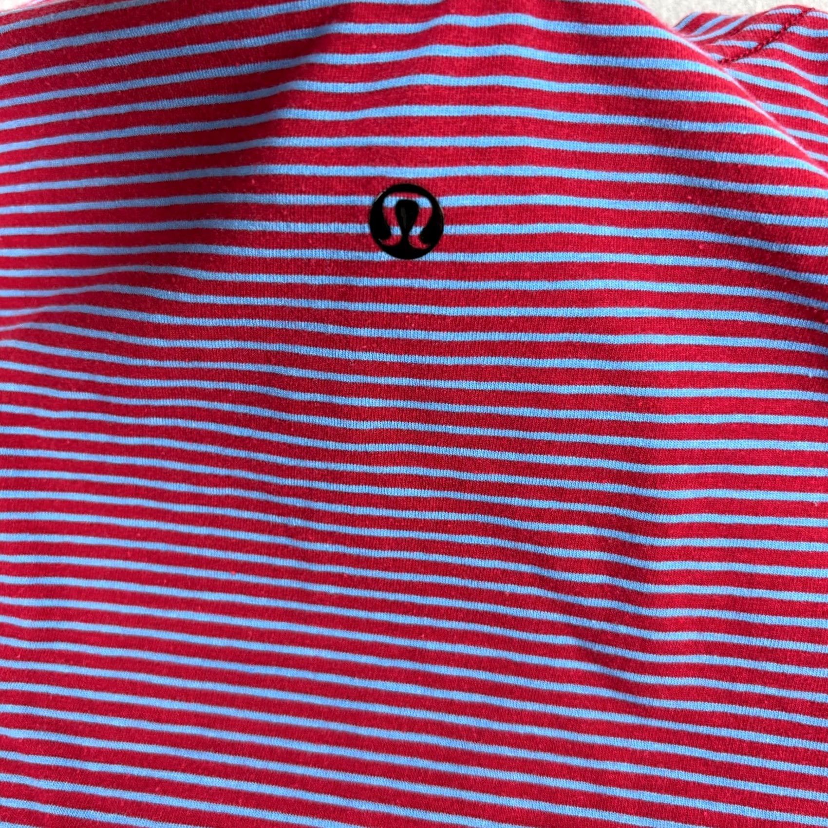 Lululemon Lululemon Shirt Mens L Red Striped Long Sleeve Crew Neck Basic Athleisure Shirt Size US L / EU 52-54 / 3 - 6 Thumbnail
