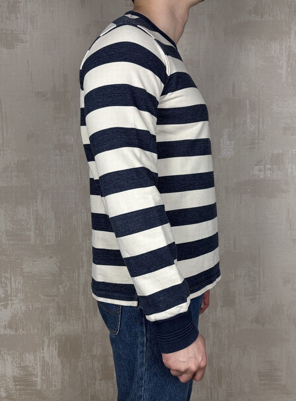 Albam Albam Crew Neck Sweatshirt Striped Size M Heavy Cotton Size US M / EU 48-50 / 2 - 9 Thumbnail