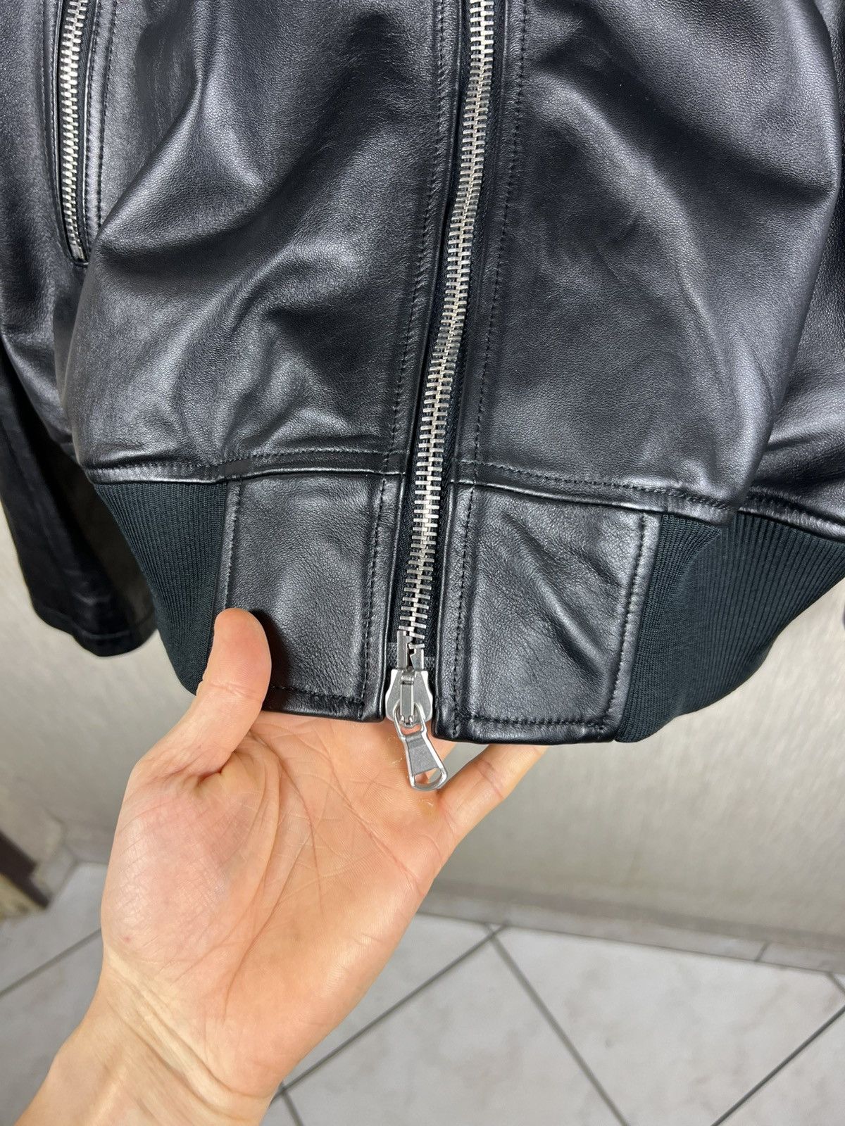 Diesel Black Gold Diesel Black Gold lambskin leather 5 zip jacket luxury Size US L / EU 52-54 / 3 - 8 Thumbnail