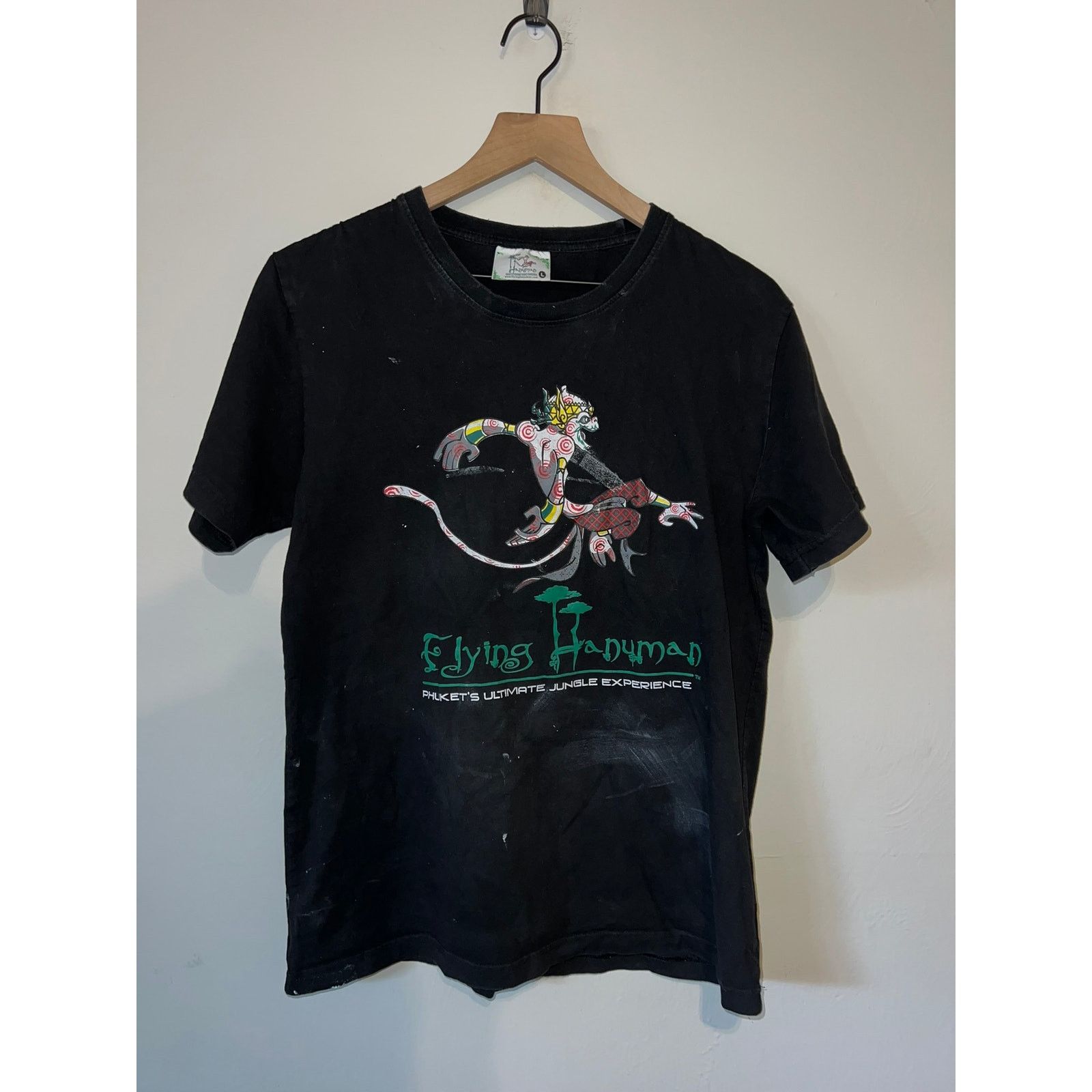 Vintage Vintage Phuket Shirt Flying Hanuman Jungle Graphic Tee M Size US M / EU 48-50 / 2 - 1 Thumbnail