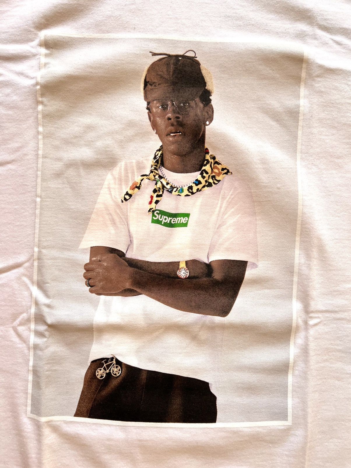 Supreme L Supreme Tyler the Creator Photo Tee White t-shirt rap merc Size US L / EU 52-54 / 3 - 3 Thumbnail