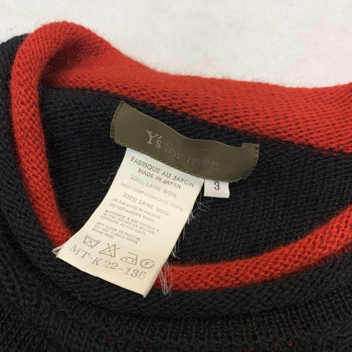 Y's for Men 1990s Y's For Men (Yohji Yamamoto) Layered Cuff Knit Sweater Size US L / EU 52-54 / 3 - 4 Thumbnail