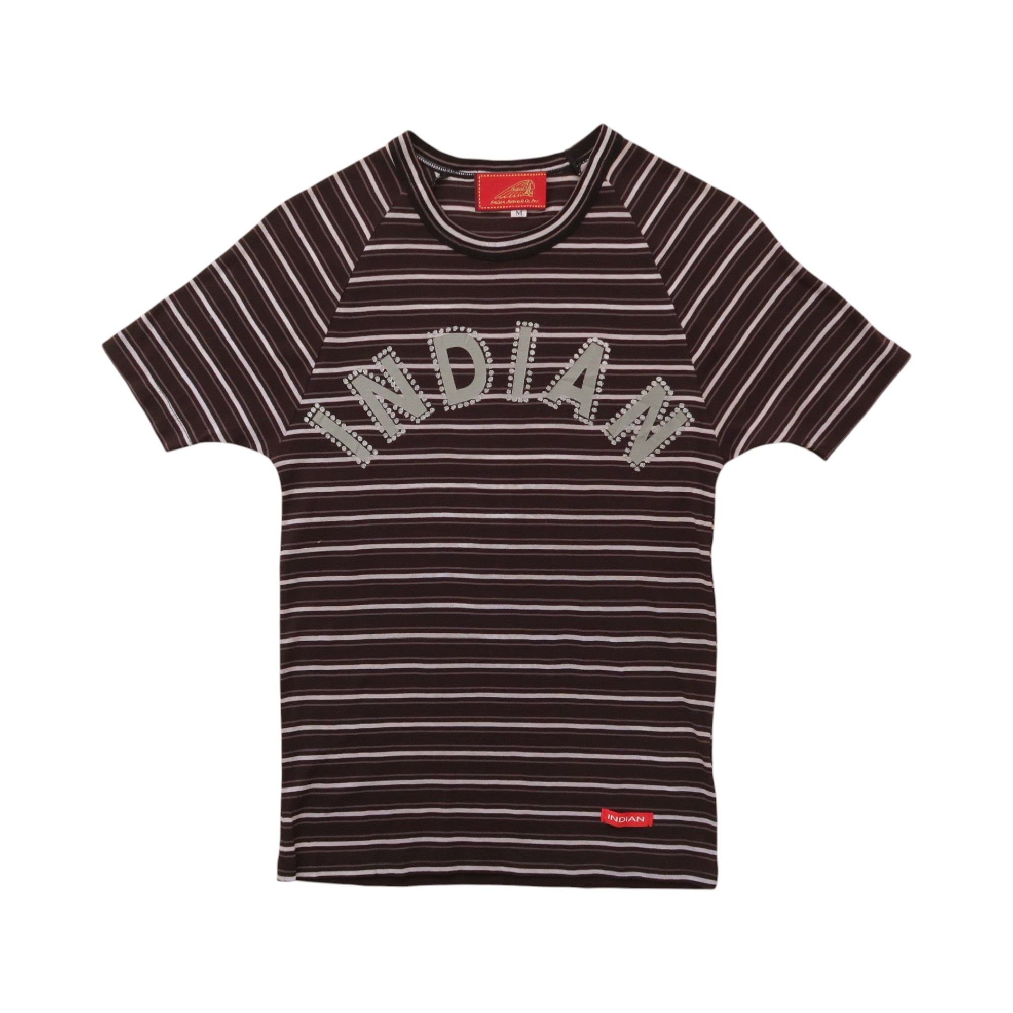 Japanese Brand 2000s Indian Motorcycle Big Logo Studded Design Size US XS / EU 42 / 0 - 1 Thumbnail