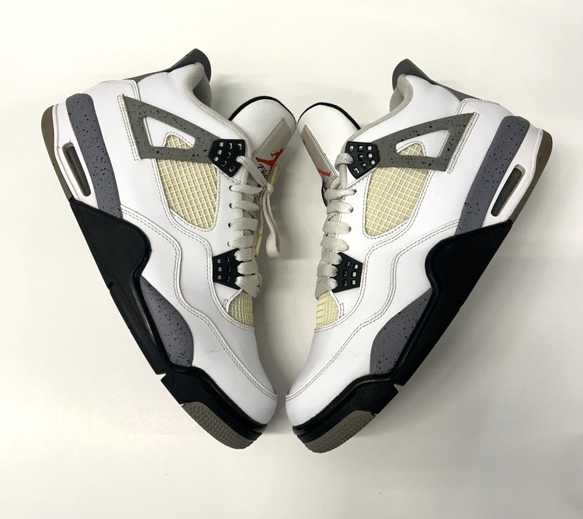 Nike Nike Air Jordan 4 Retro ‘White Cement’ Shoes Size: 9.5 M Size US 9.5 / EU 42-43 - 2 Thumbnail