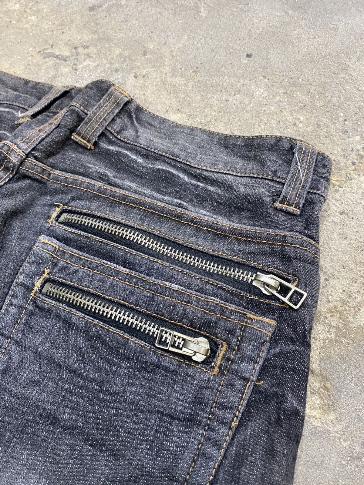 Japanese Brand Root three side laced jeans wash Size US 34 / EU 50 - 16 Thumbnail