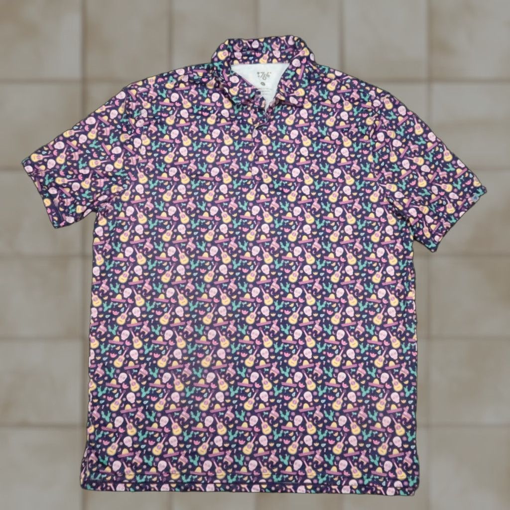 Vintage 1764 Polo Shirt Mens XL Blue 90s Golf Performance Breathable Lightweight Stretch XL Shirt Polo Mens Blue 1764 Size US XL / EU 56 / 4 - 1 Thumbnail