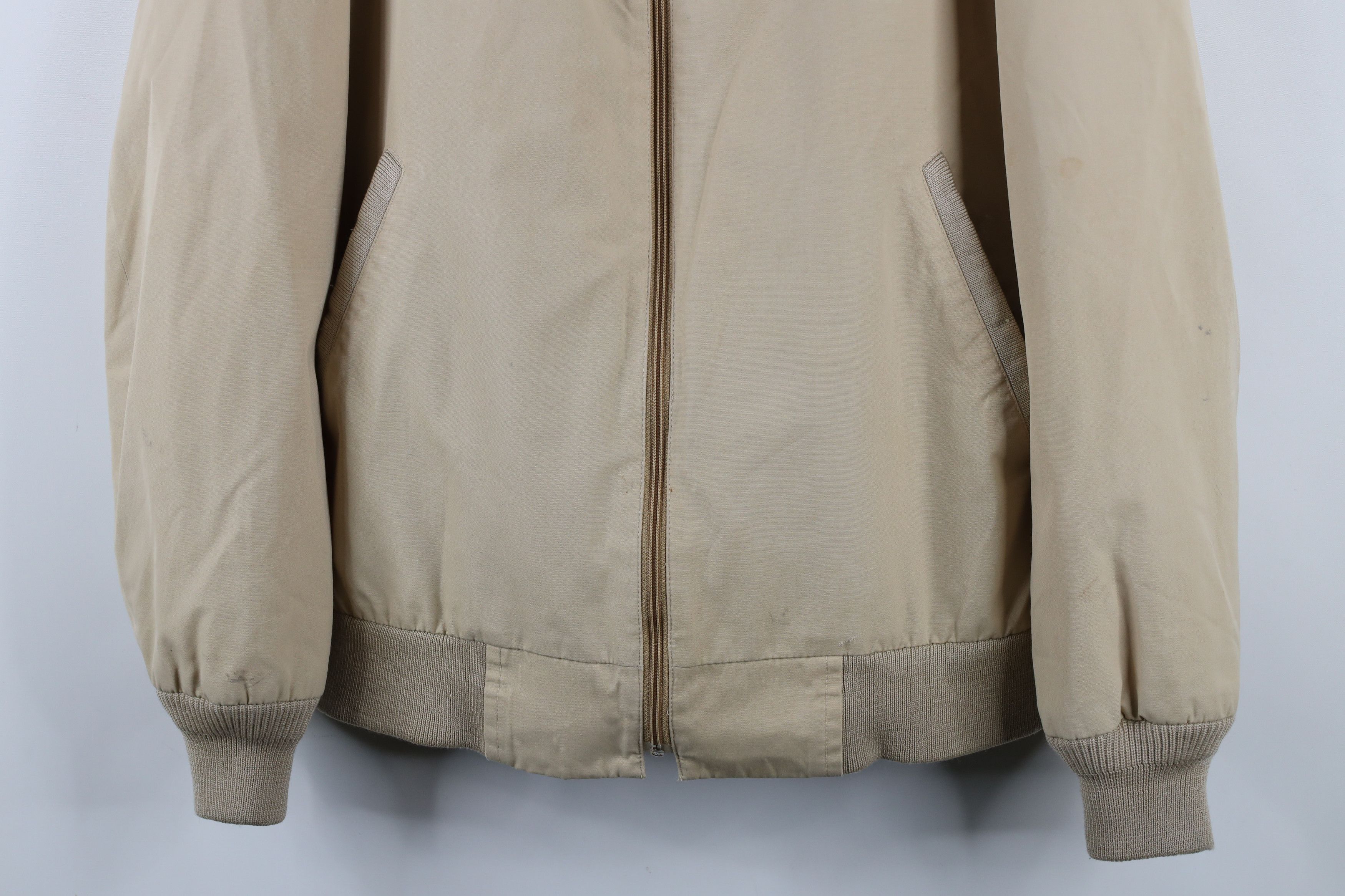 Vintage Vintage 70s Streetwear Cafe Racer Bomber Jacket Beige Size US XL / EU 56 / 4 - 3 Thumbnail