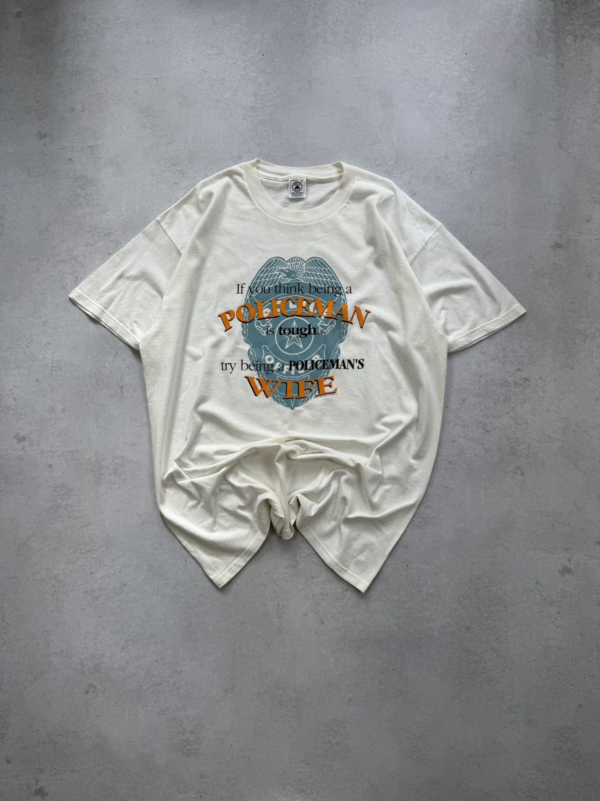 Delta Vintage 1997 Delta Police Officer Graphic Tee Rare Size US XL / EU 56 / 4 - 1 Thumbnail