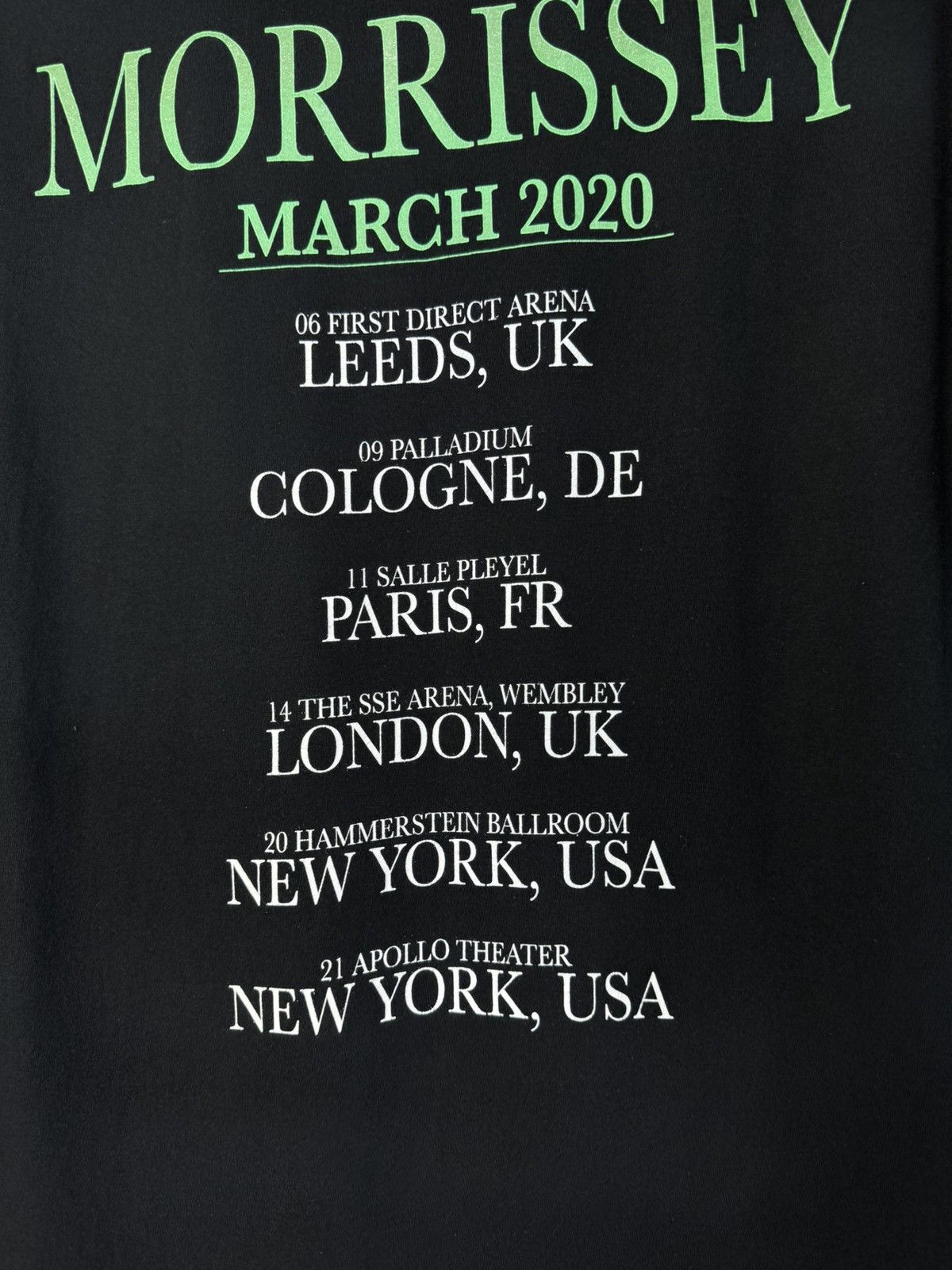 Band Tees MORRISEY 2020 Tour Concert Band Smiths T-Shirt size L Size US L / EU 52-54 / 3 - 6 Thumbnail