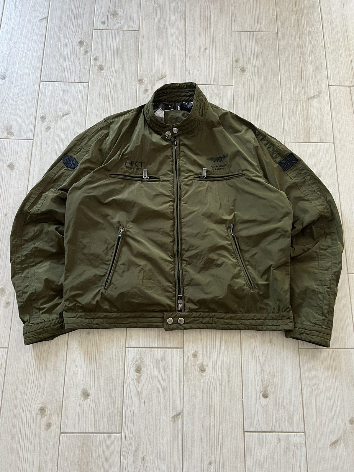 Hackett ASTON MARTIN RACING HACKETT LONDON JACKET KHAKI NYLON XL Size US XL / EU 56 / 4 - 7 Thumbnail
